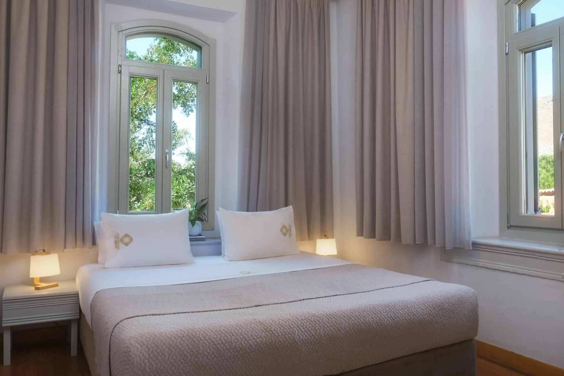 Bed in Eressian Hotel & Hammam Spa