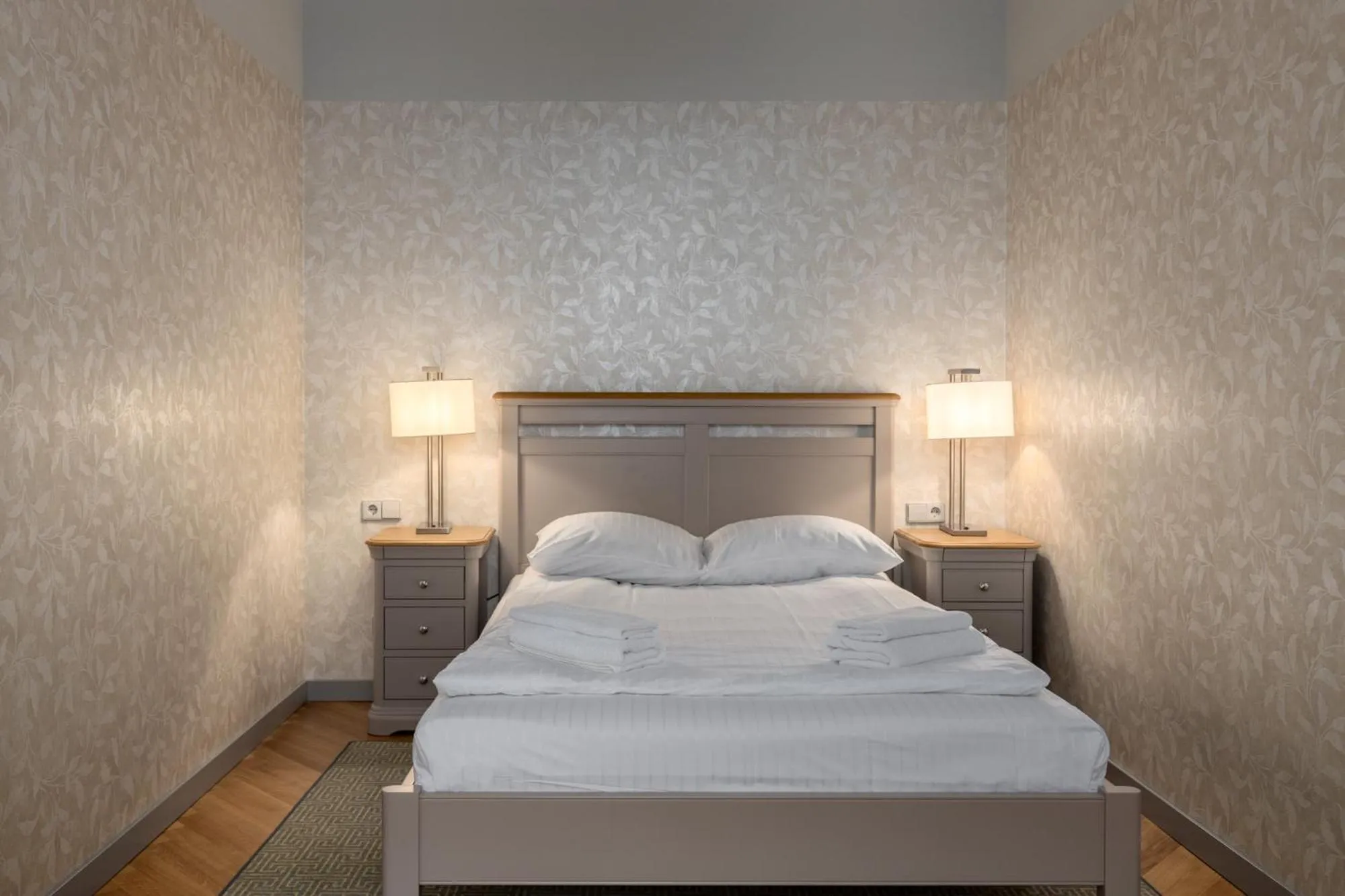 Bed in Roze Republikas Apartments