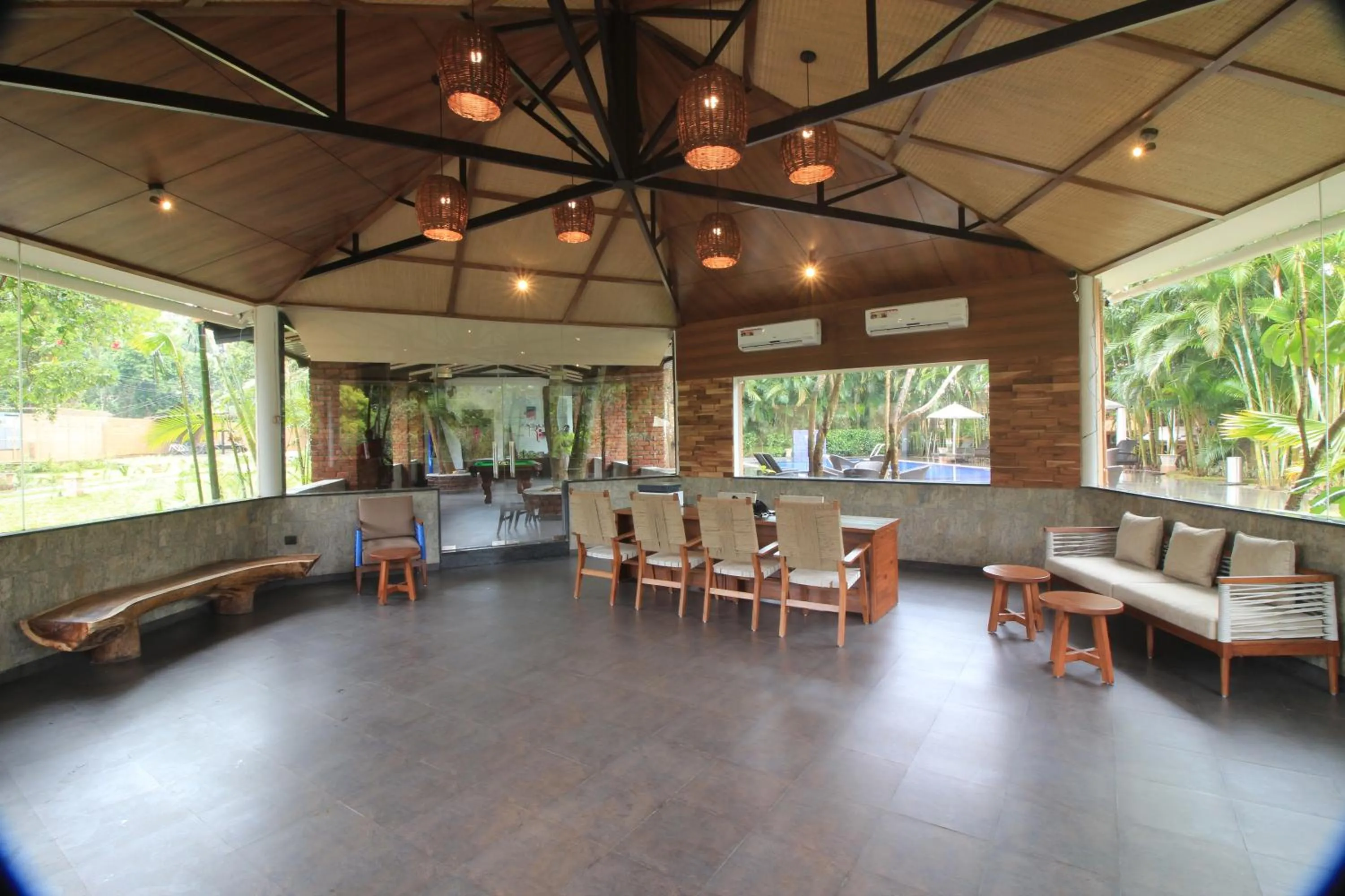 Lobby or reception in Regenta Jungle Resort Kabini Springs