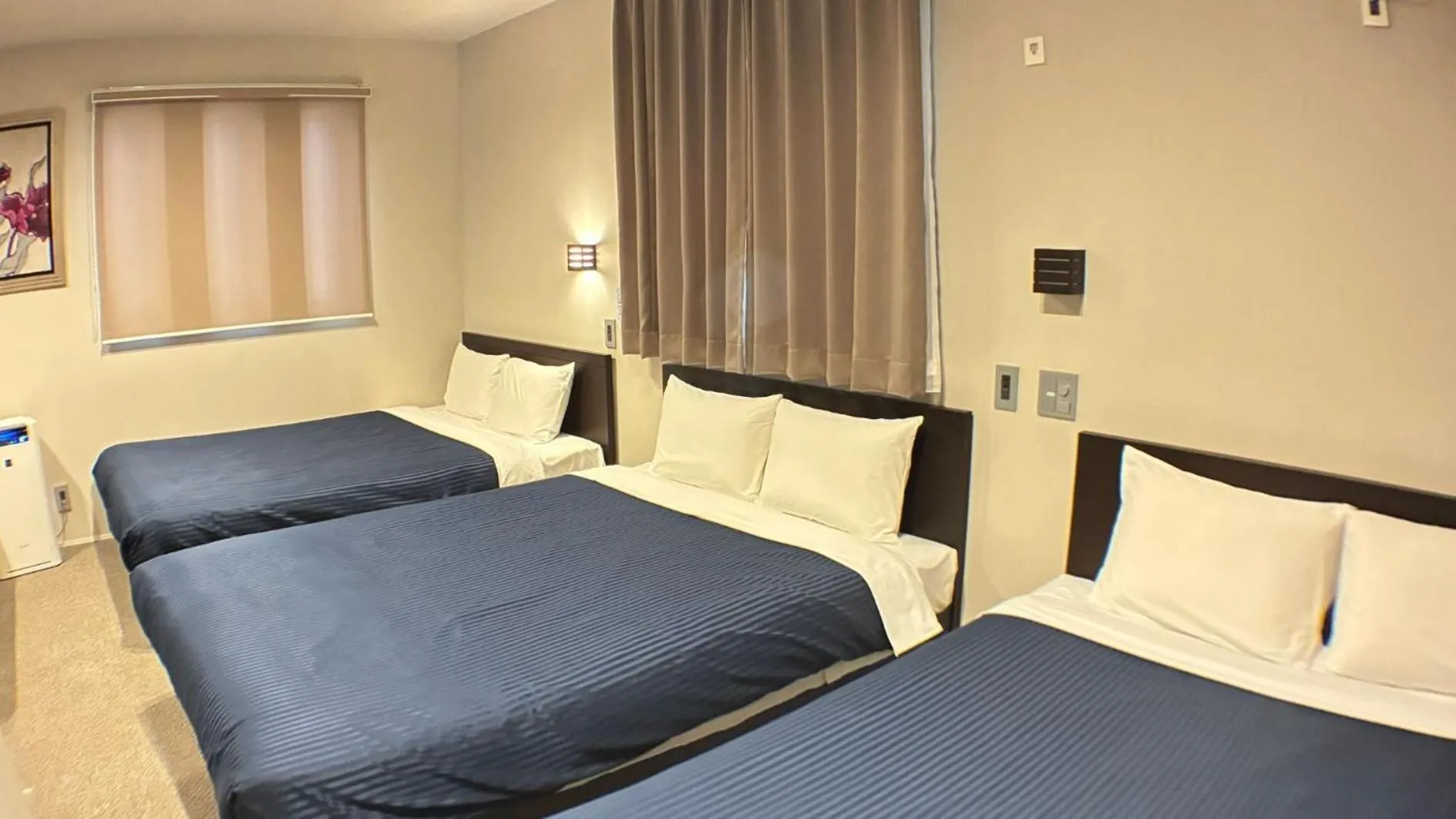 Photo of the whole room, Bed in GRAND BASE Hakataminami