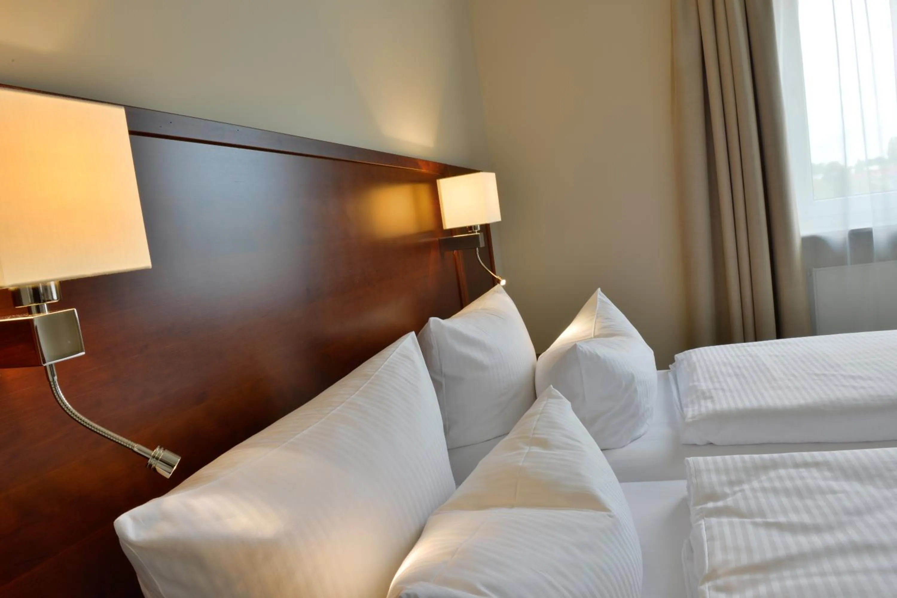 Decorative detail, Bed in Hotel Der Lindenhof