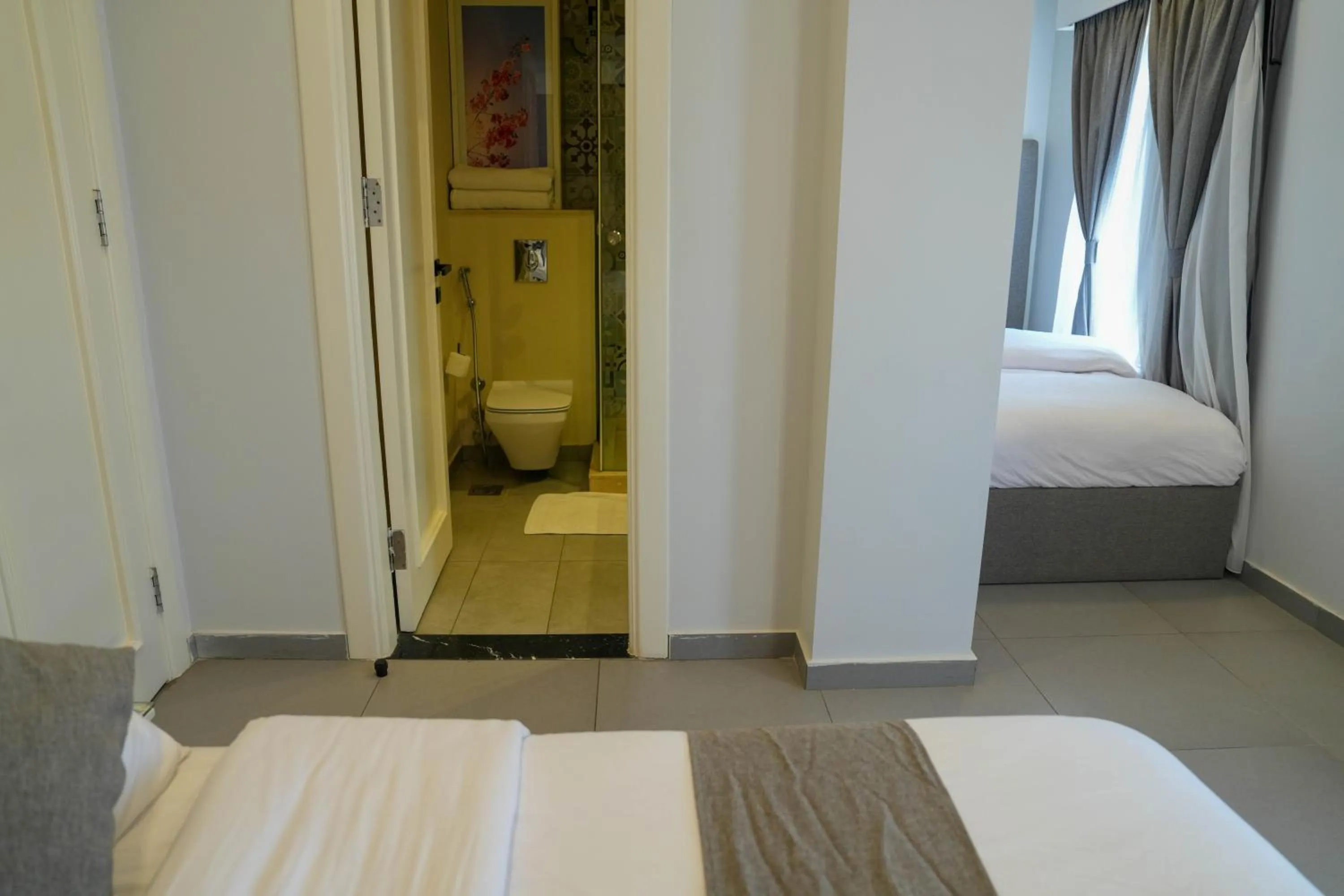 Toilet, Bed in Villa 55