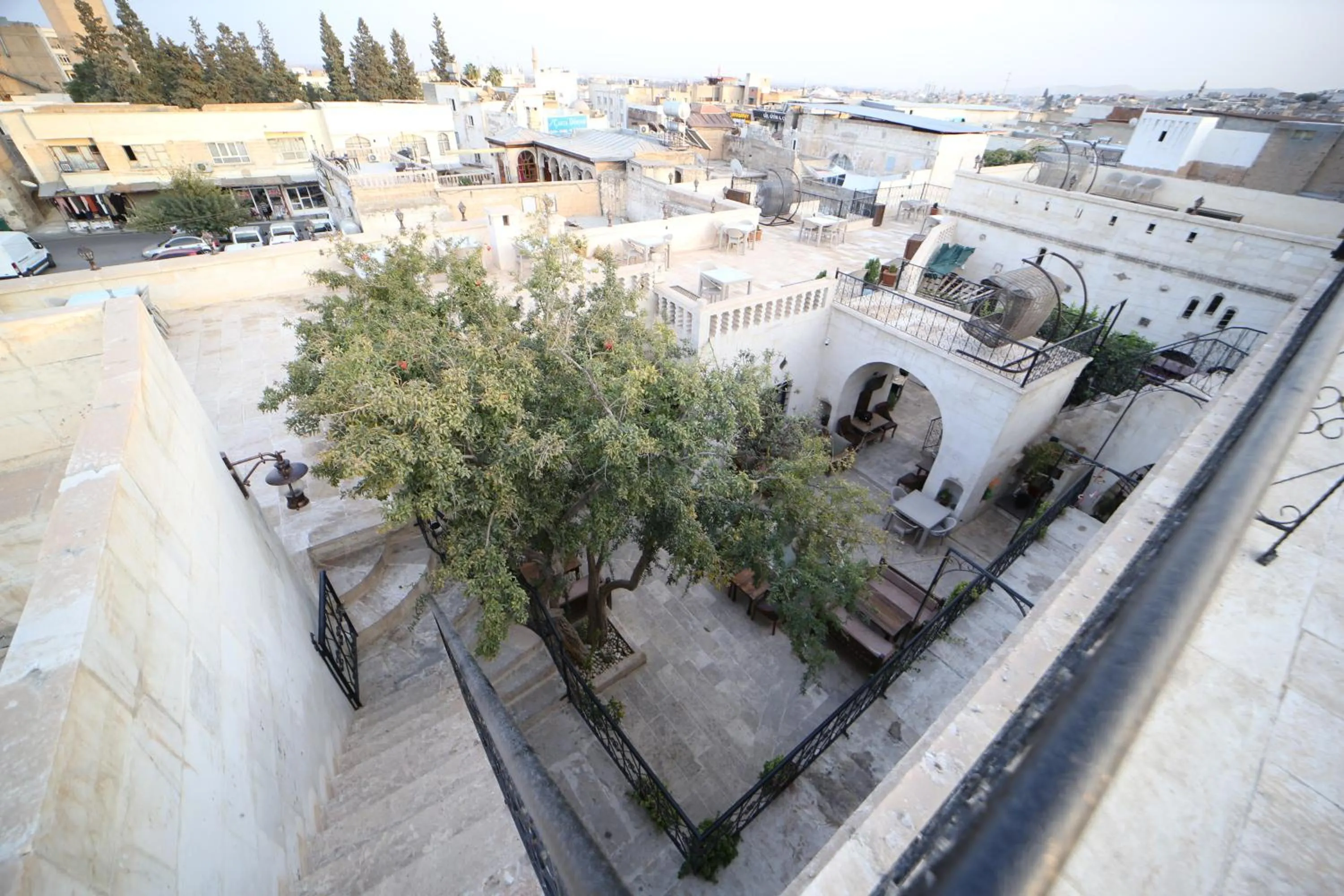 Inner courtyard view in Tessera Hotel