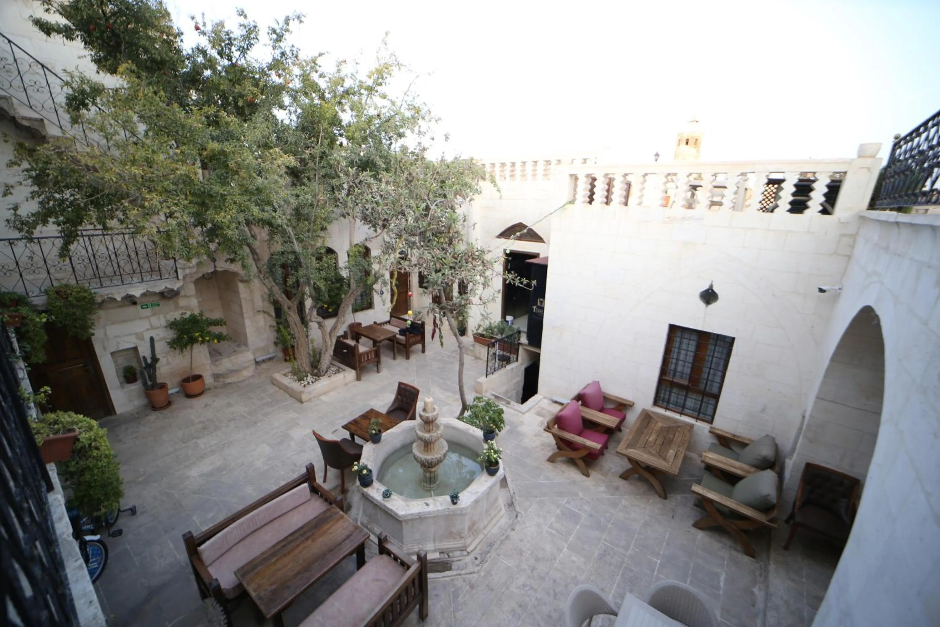 Inner courtyard view in Tessera Hotel