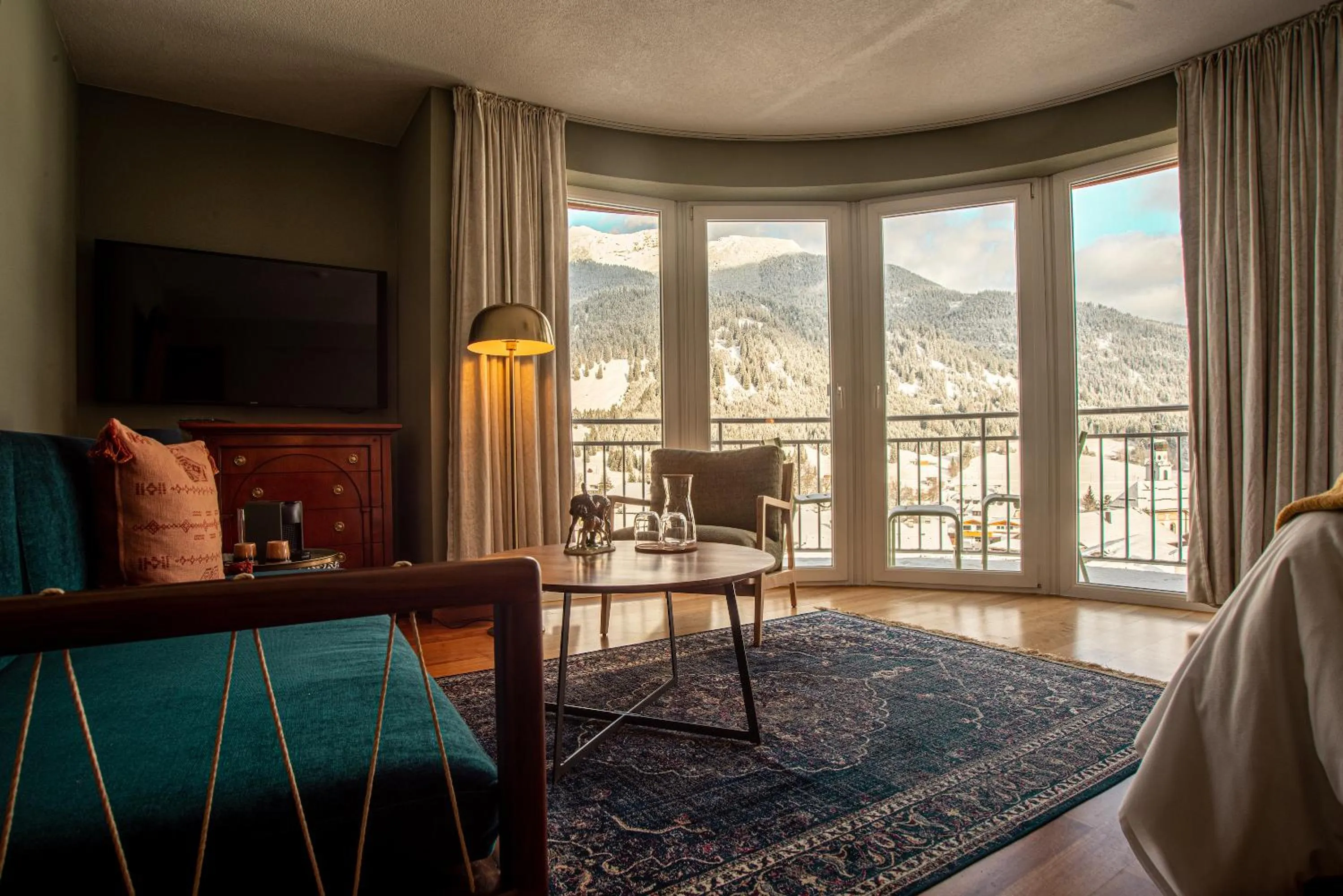 Seating area in Boutique Hotel Bellevue Lermoos