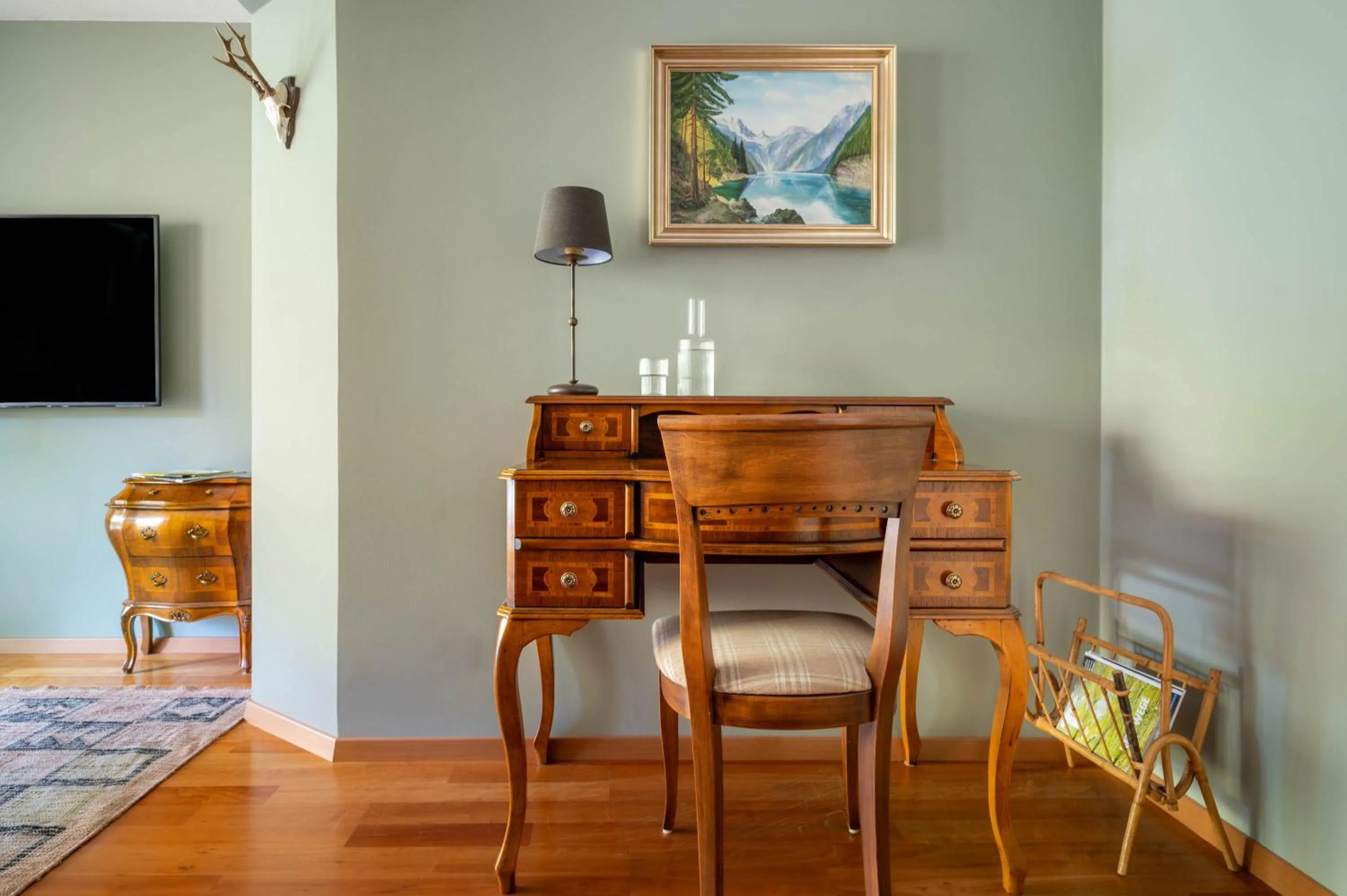 Decorative detail in Boutique Hotel Bellevue Lermoos