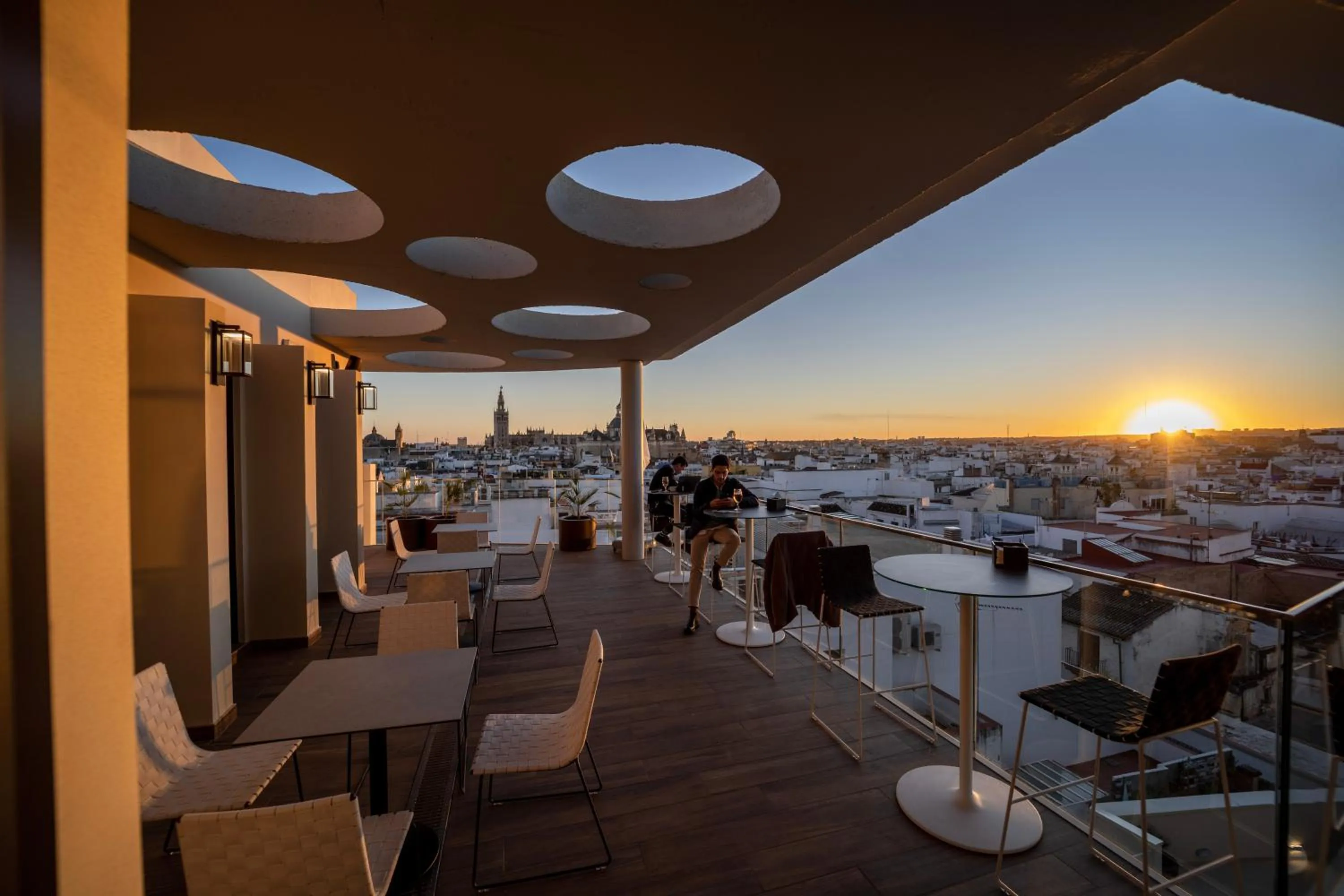 Balcony/Terrace in abba Sevilla