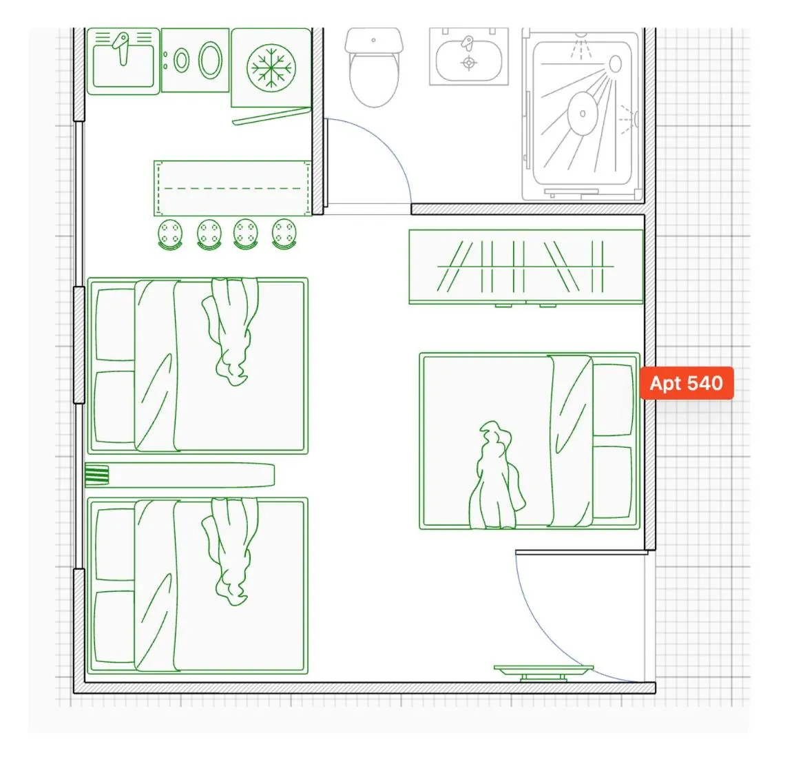 Photo of the whole room in Studios in New York