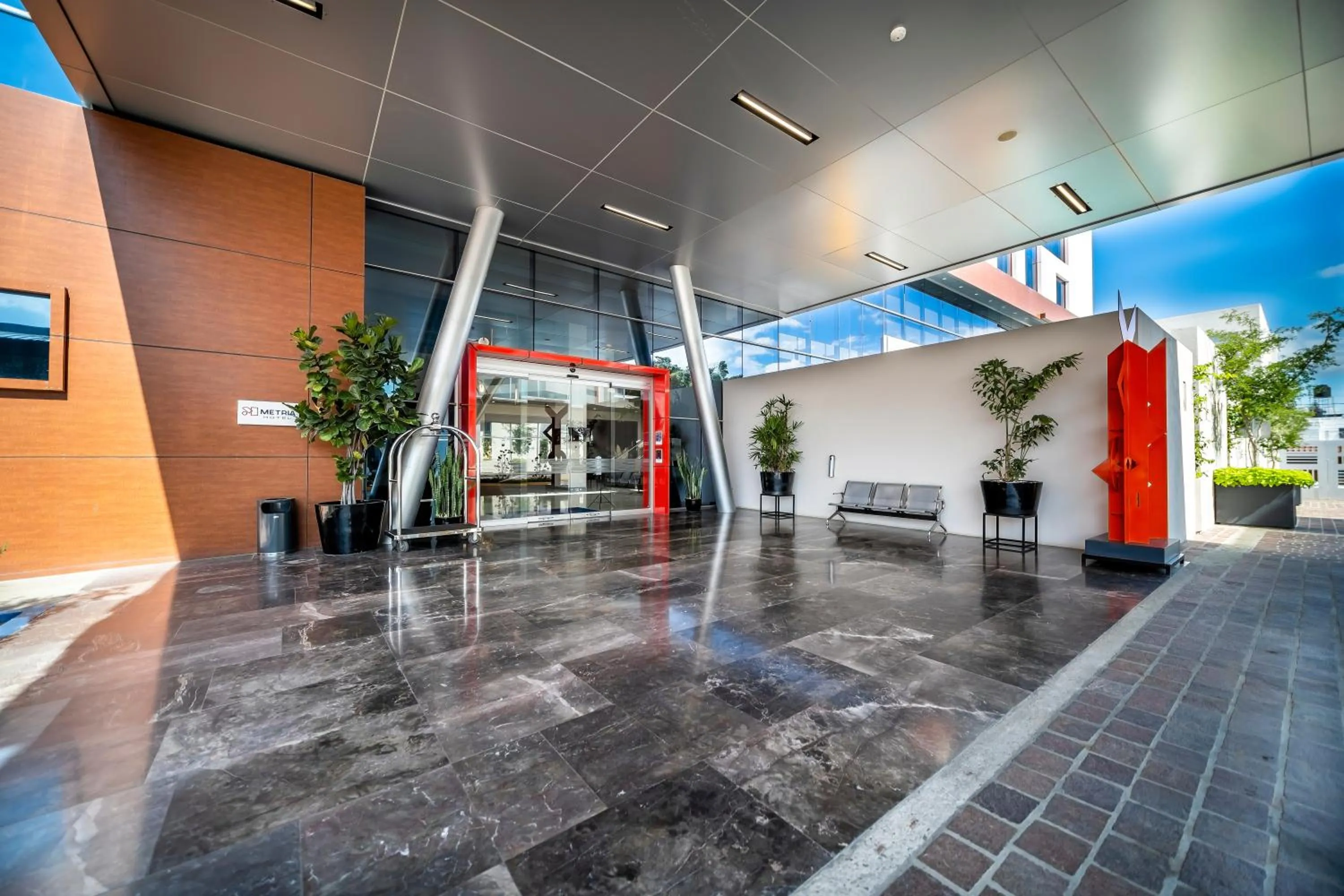 Property building in Metria Hotel