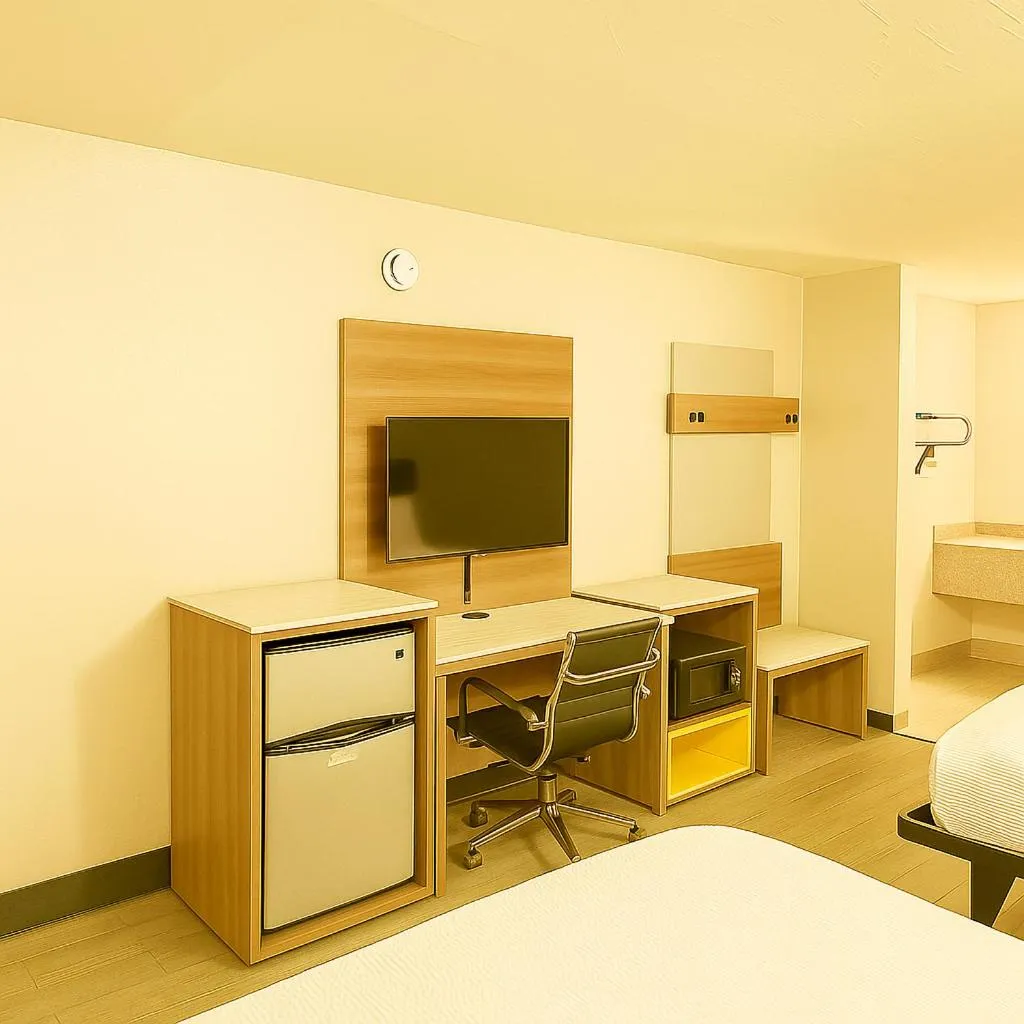 Bed in Economy Inn Little Rock