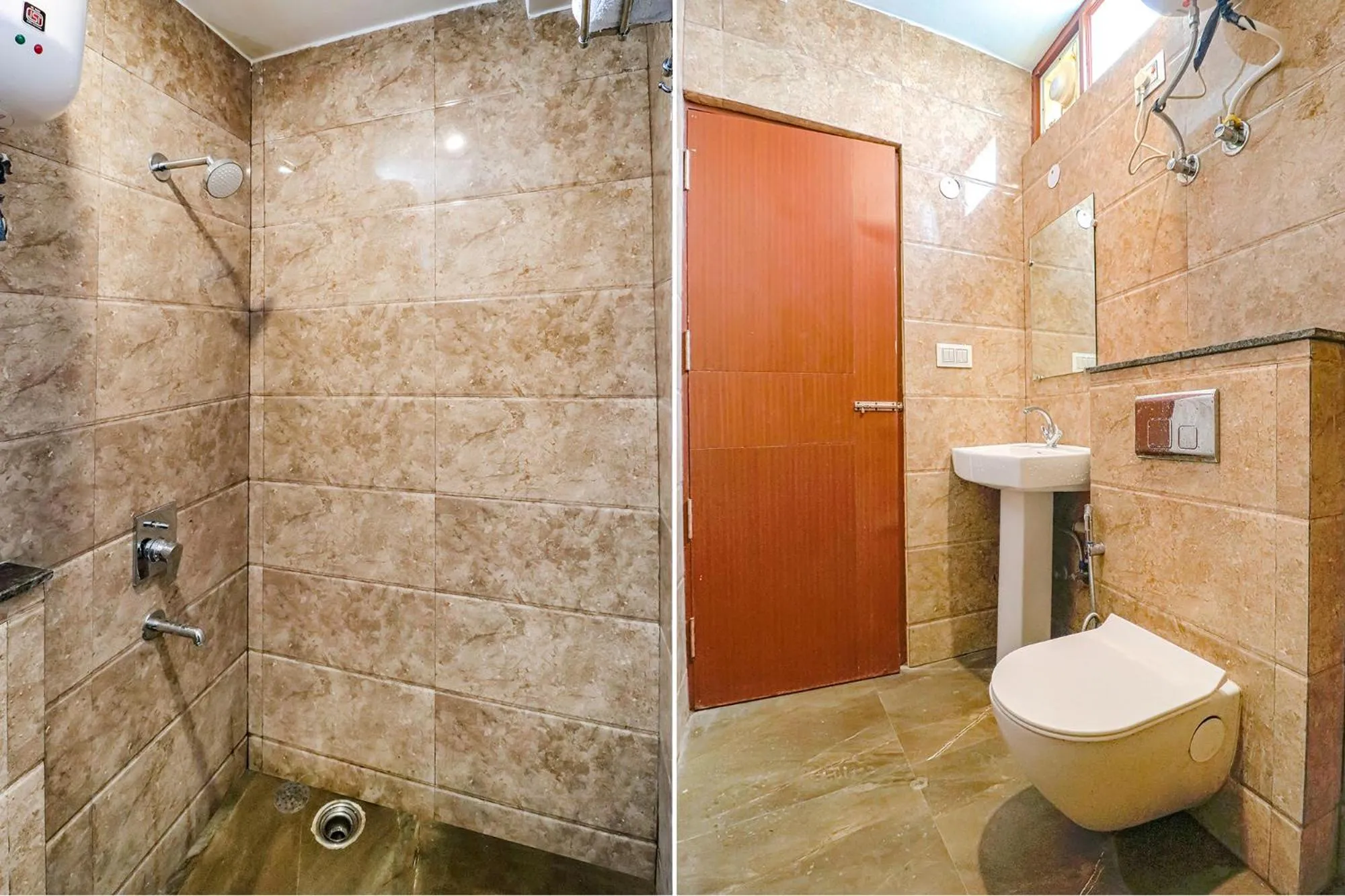 Shower in FabHotel Lime Tree Near Yashobhoomi Convention Centre