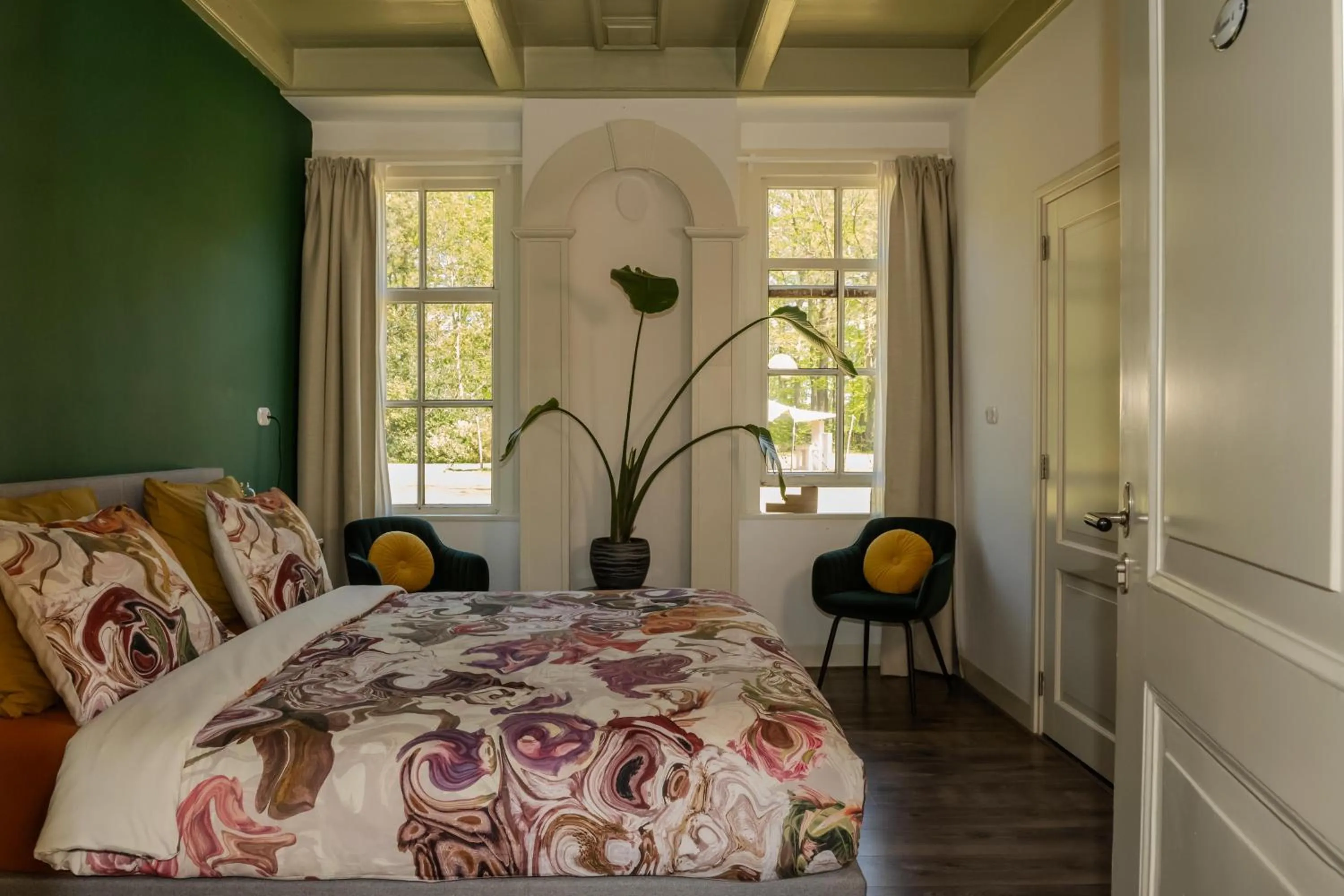 Bedroom, Bed in Klein Soestdijk