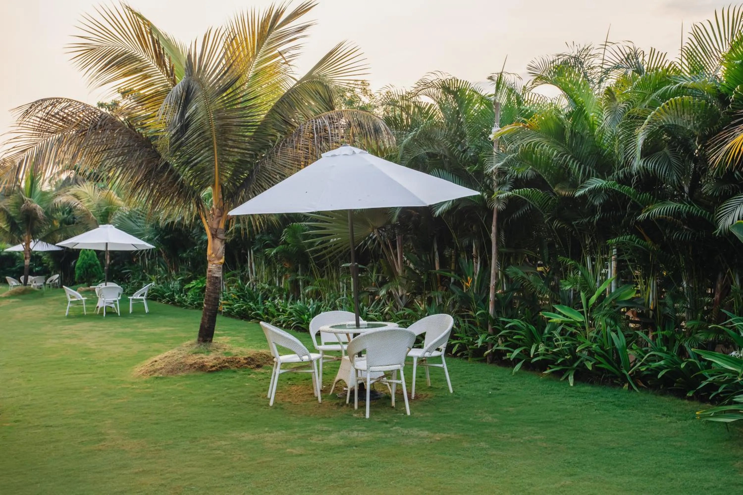 Seating area in Sibaya Beach Resort, Morjim