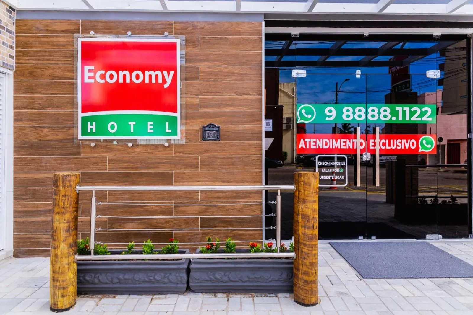 Facade/entrance in Economy Hotel