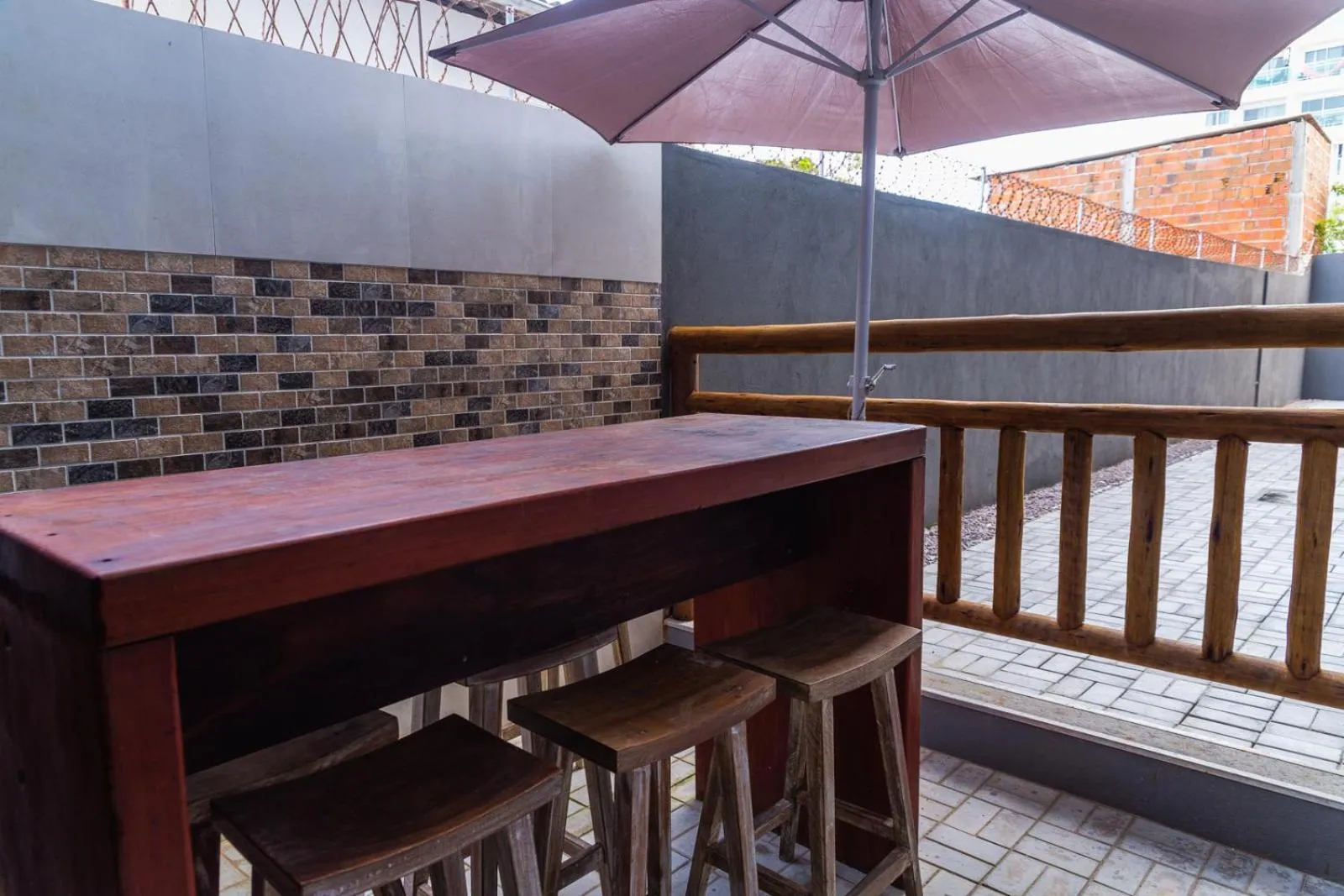 Patio in Economy Hotel