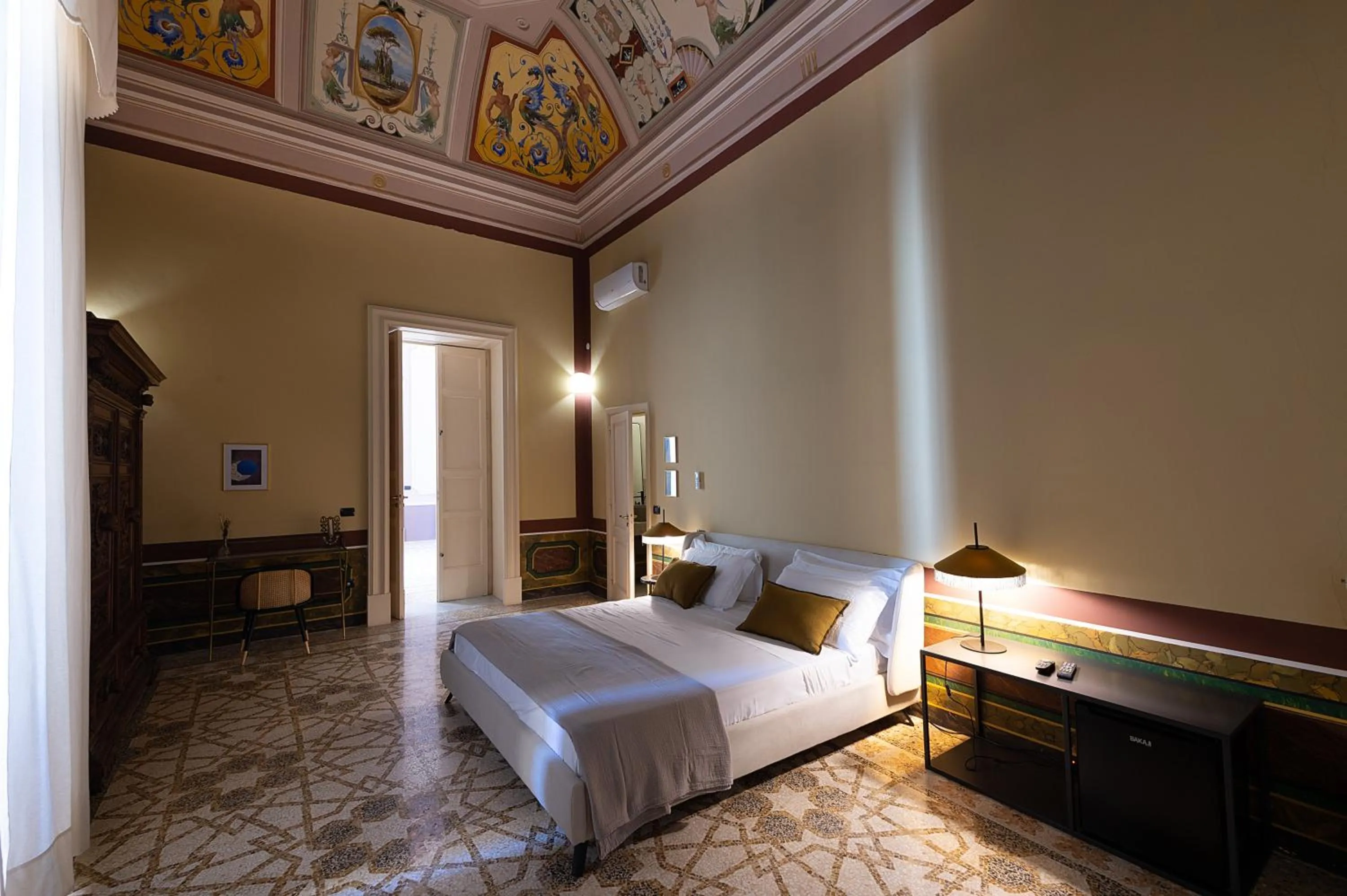 Photo of the whole room, Bed in Palazzo Francesco Grassi