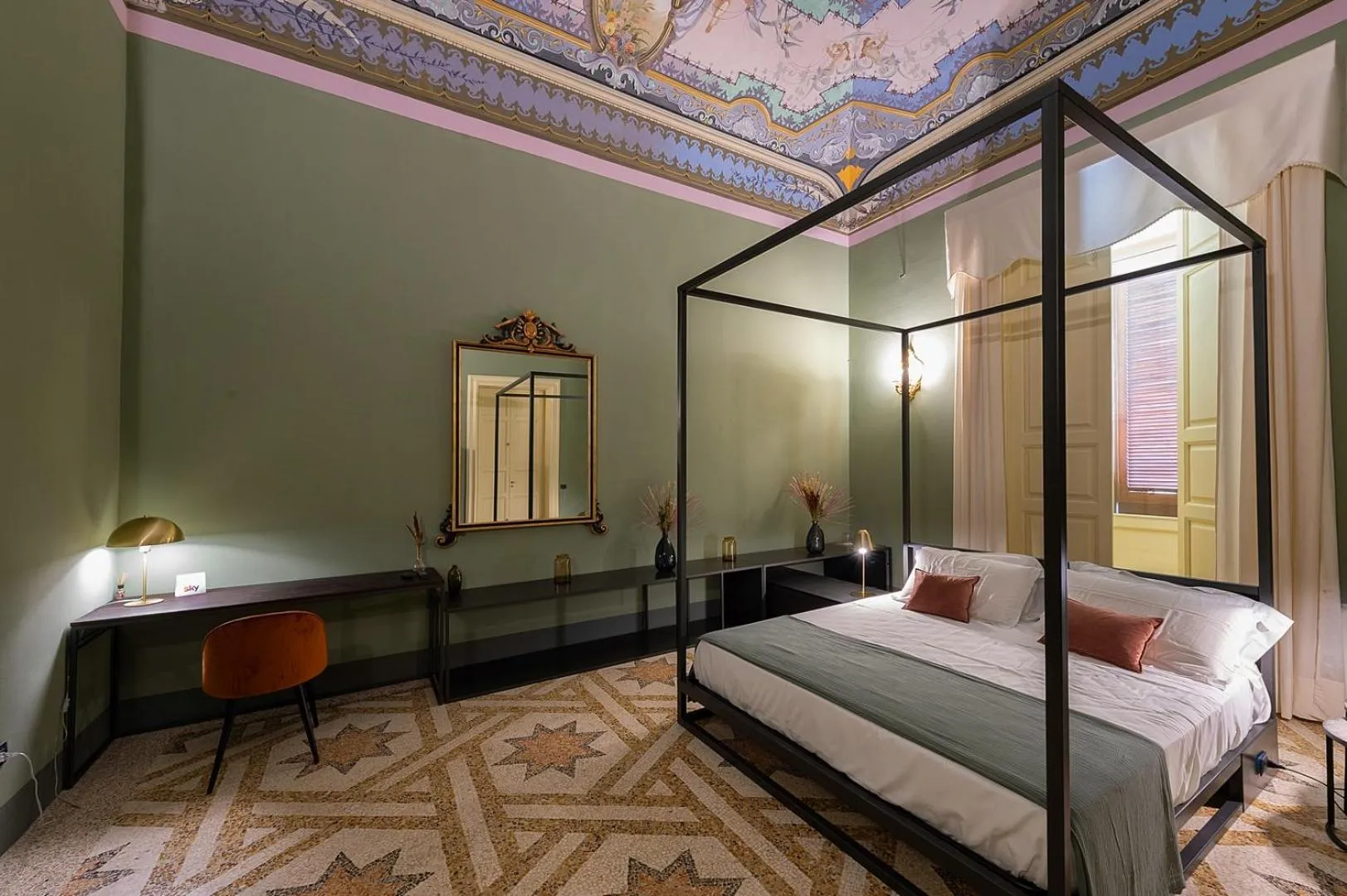 Photo of the whole room, Bed in Palazzo Francesco Grassi