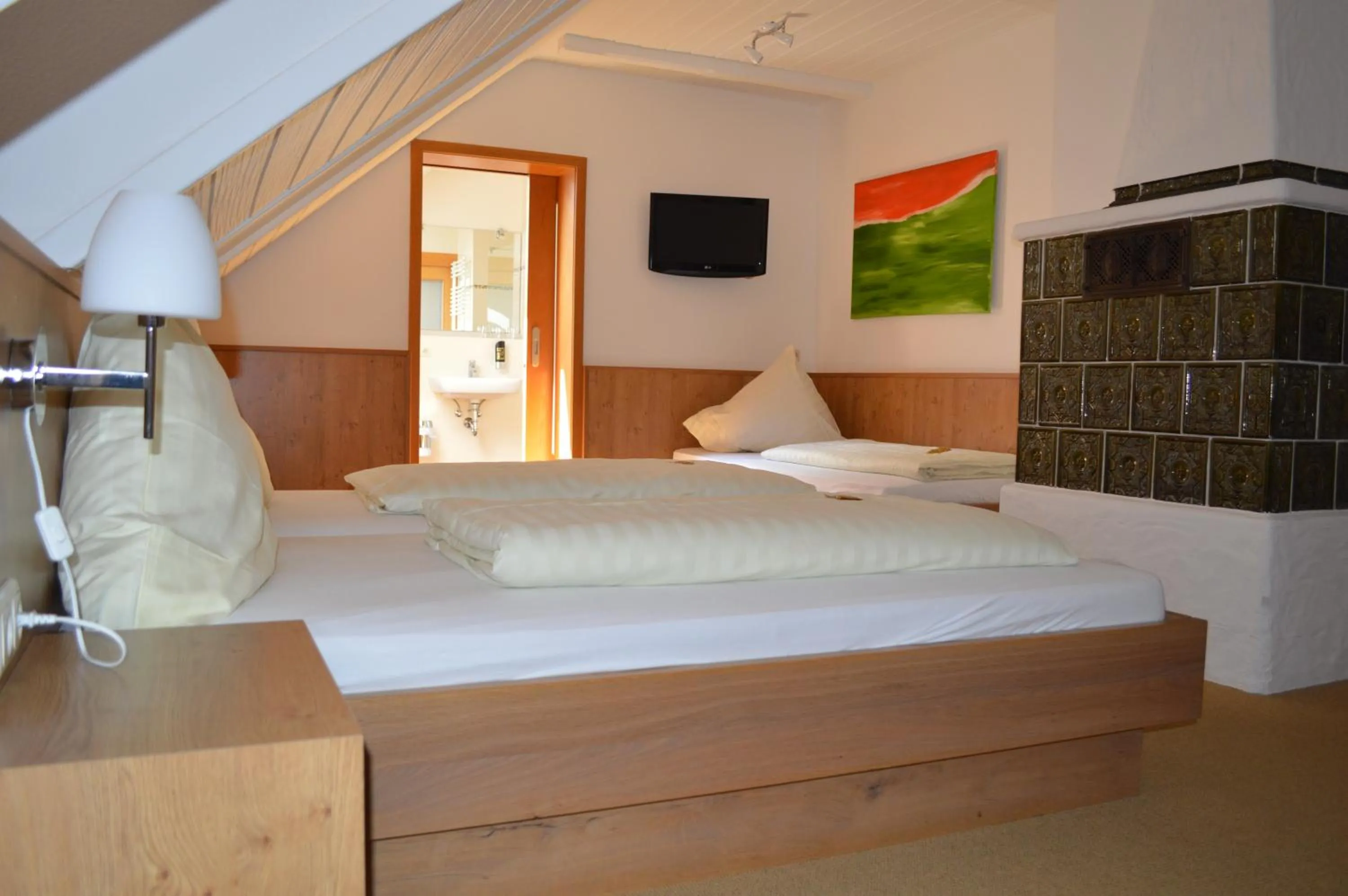 Photo of the whole room, Bed in Hotel Daimerwirt