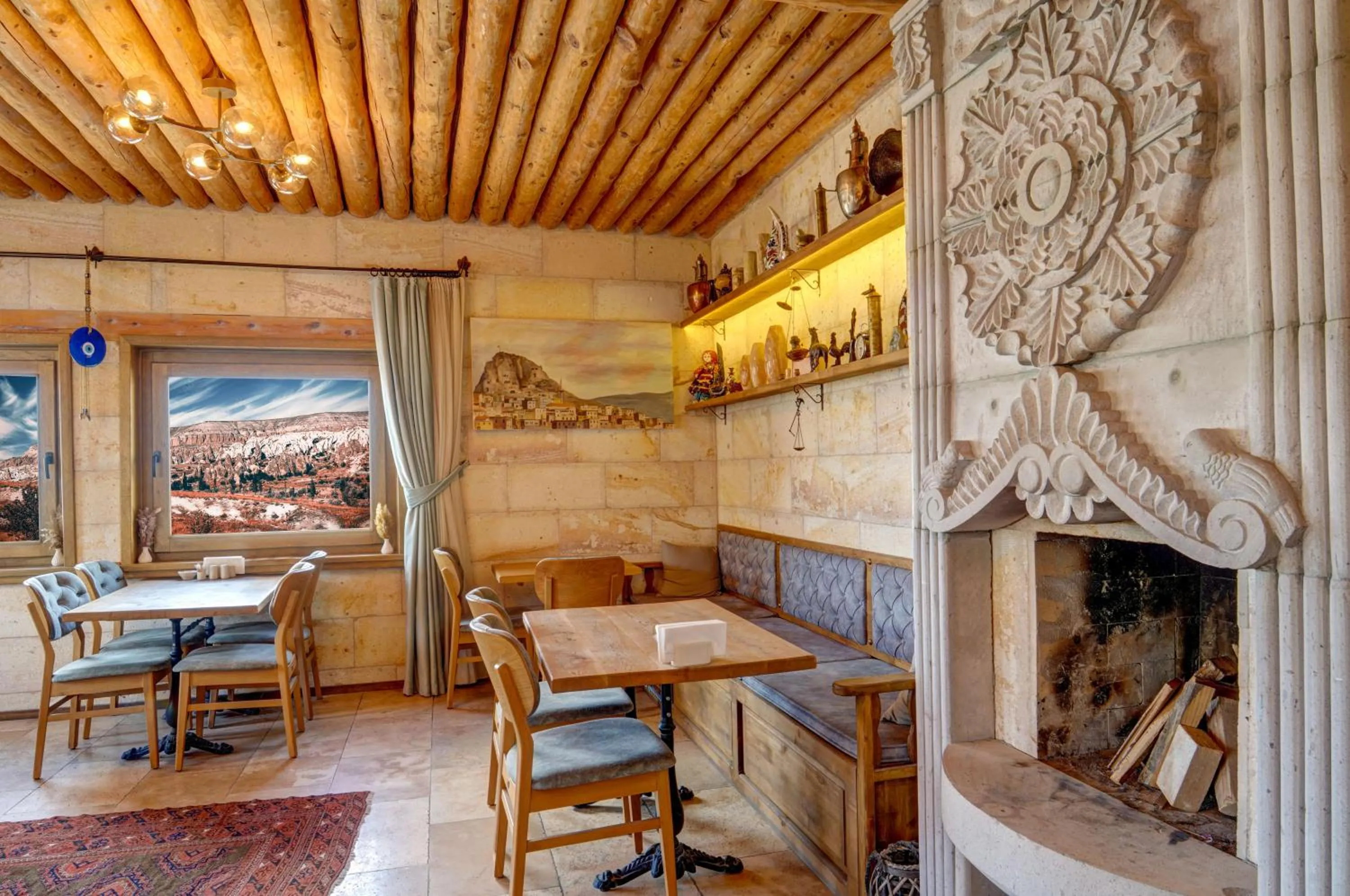 Seating area in Vasıl Cave Hotel