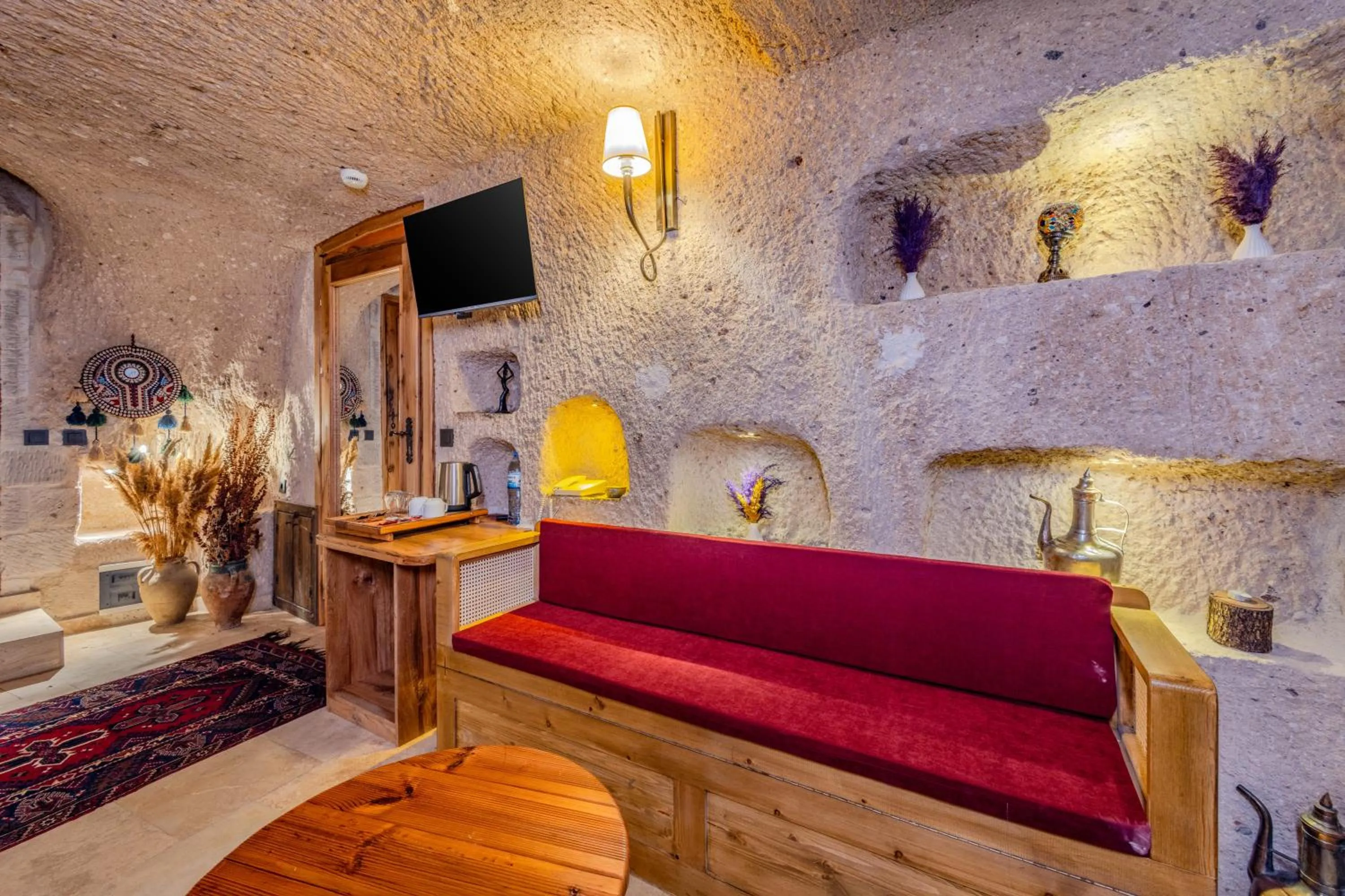 Seating area in Vasıl Cave Hotel