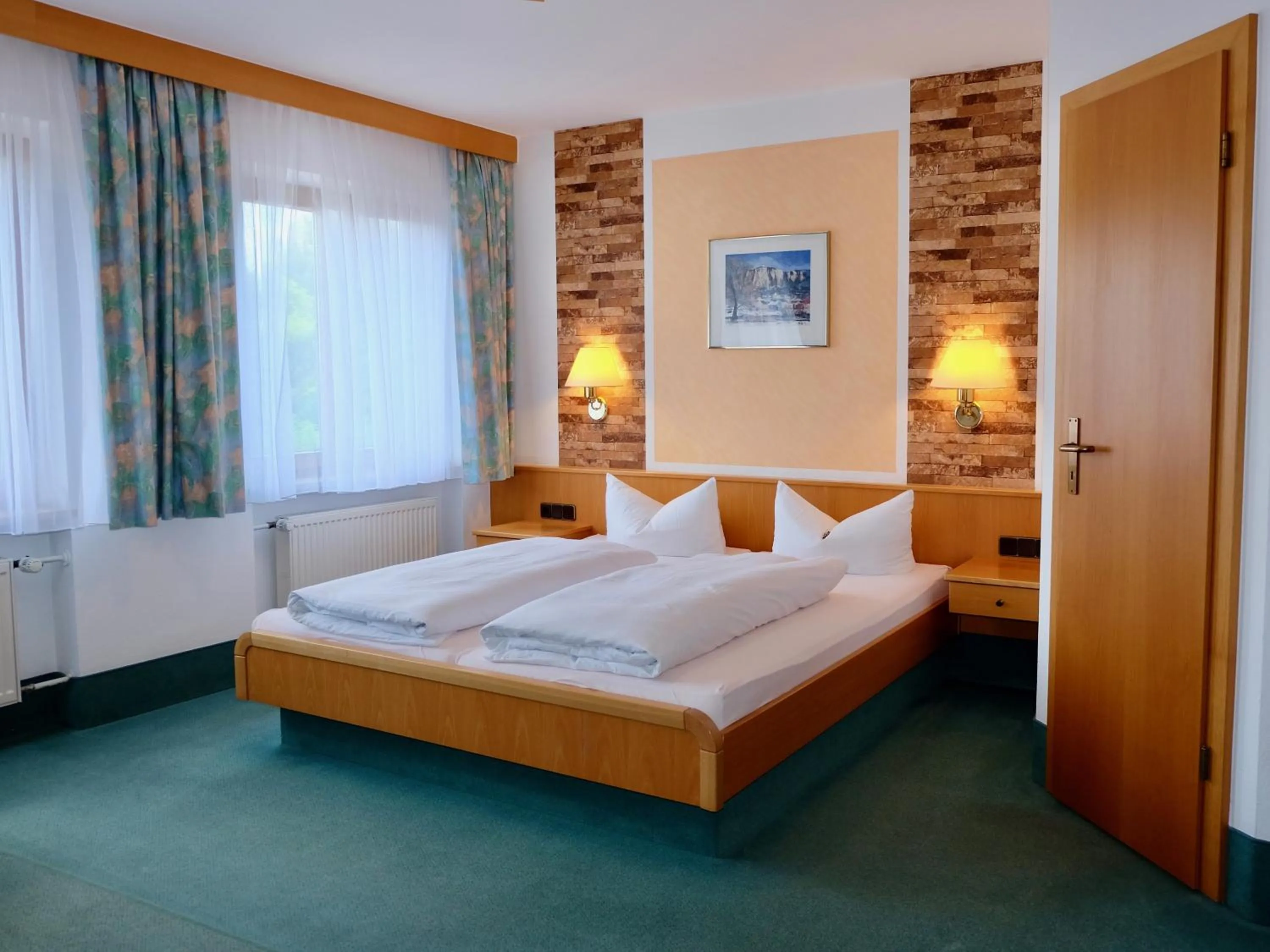 Photo of the whole room, Bed in Gästehaus Biedermann