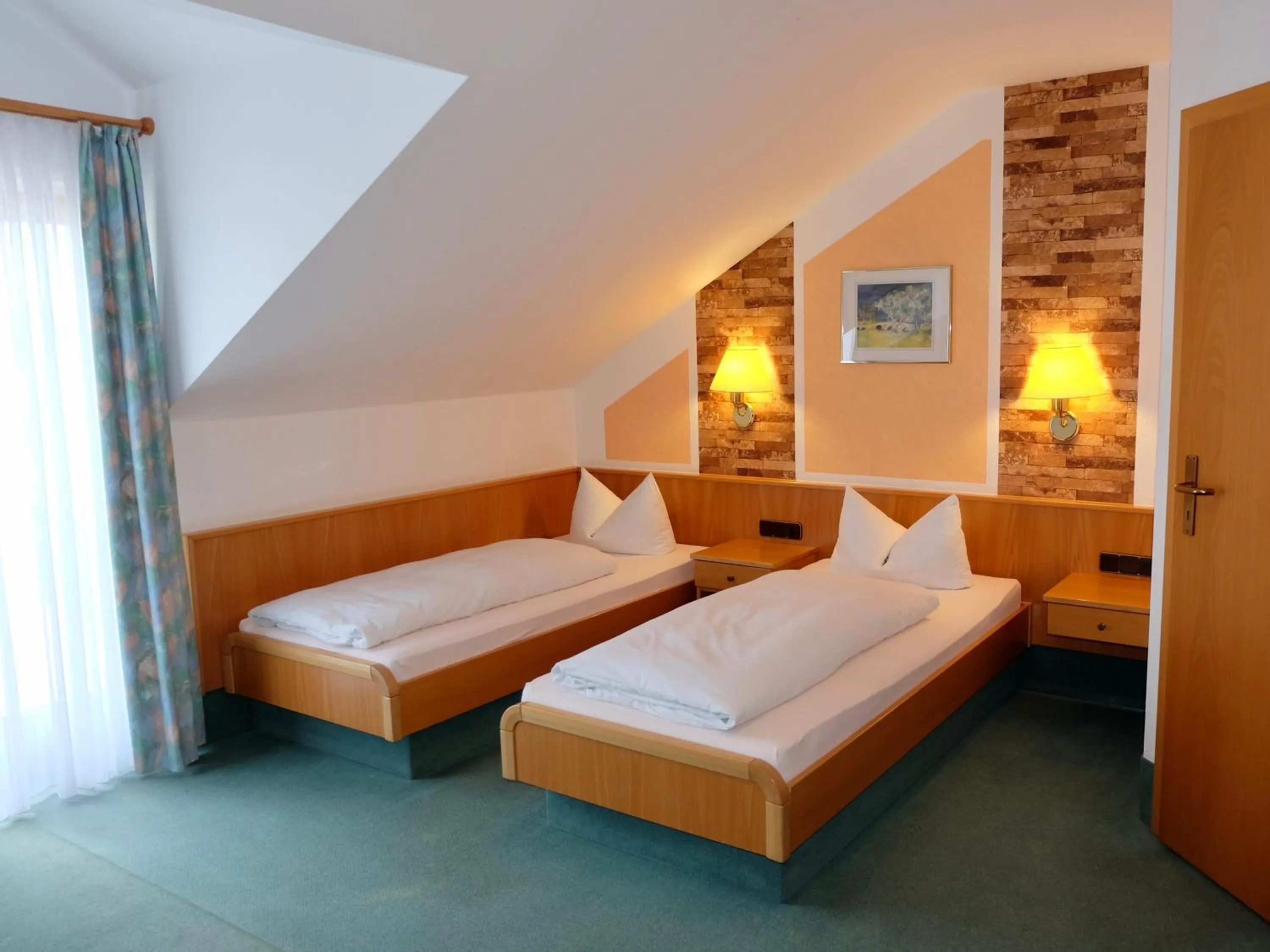 Photo of the whole room, Bed in Gästehaus Biedermann