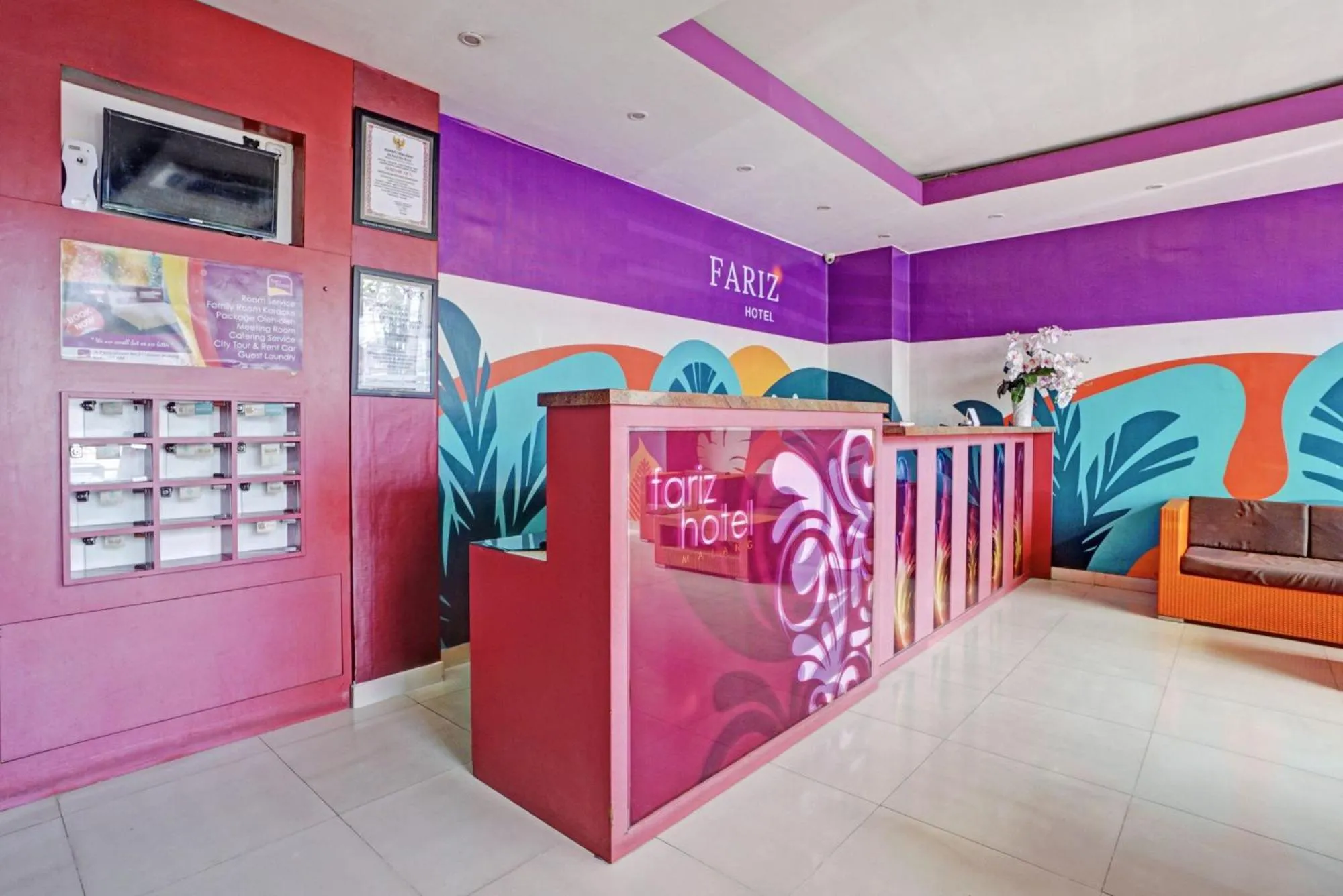 Lobby or reception in Townhouse Oak Malang near ITN Malang formerly Fariz Hotel Singosari