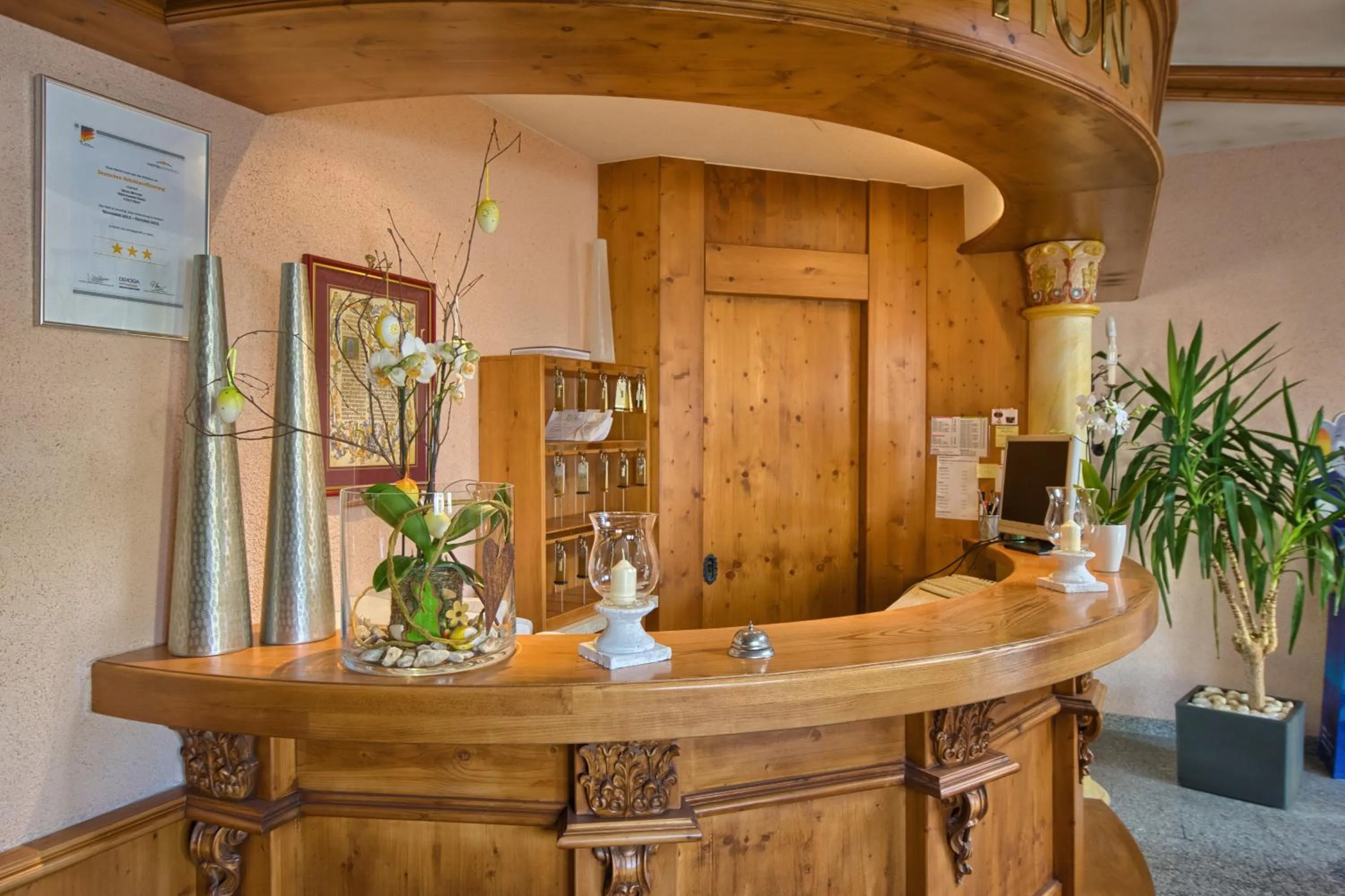 Lobby or reception in Hotel Mythos