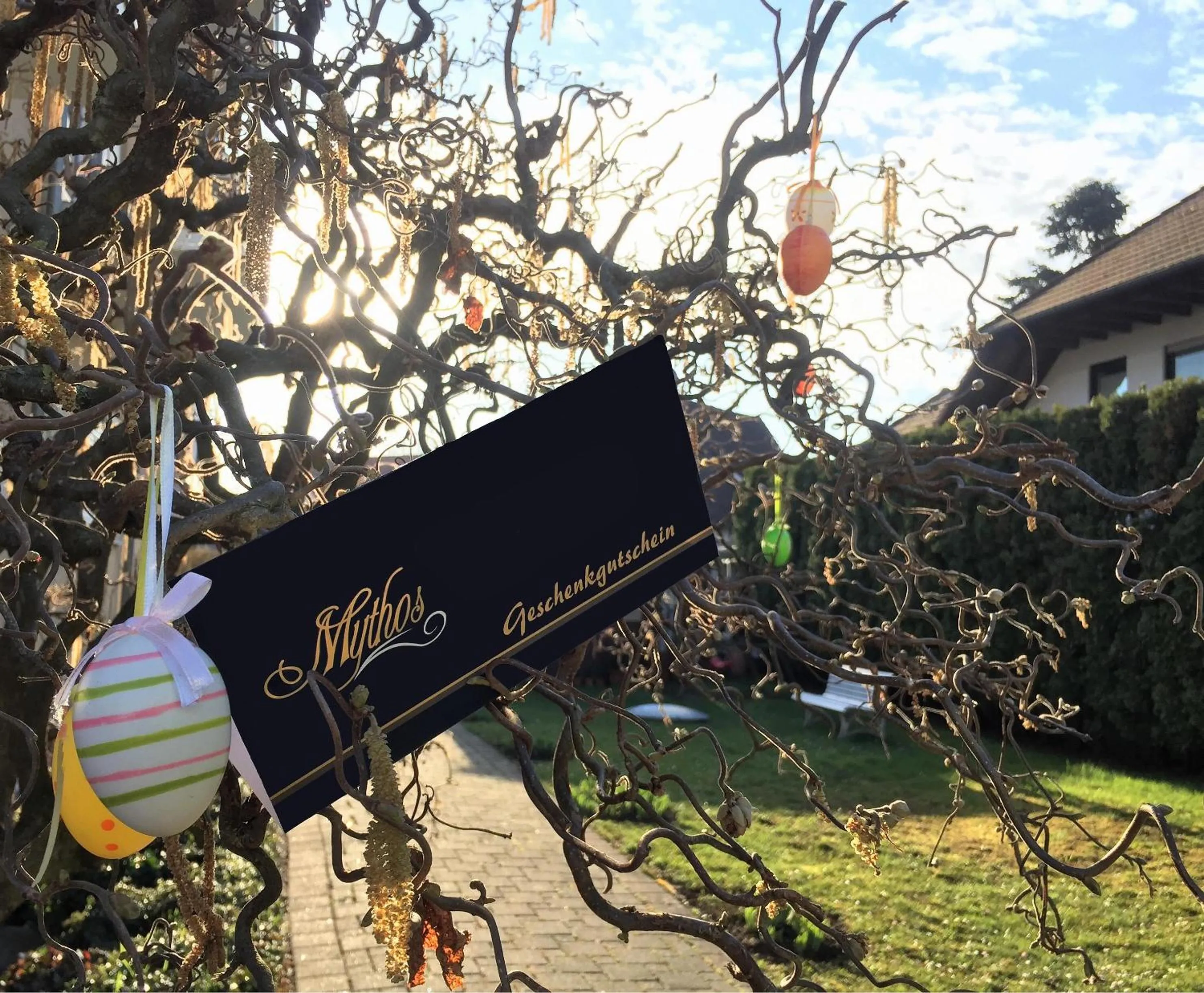 Property logo or sign in Hotel Mythos