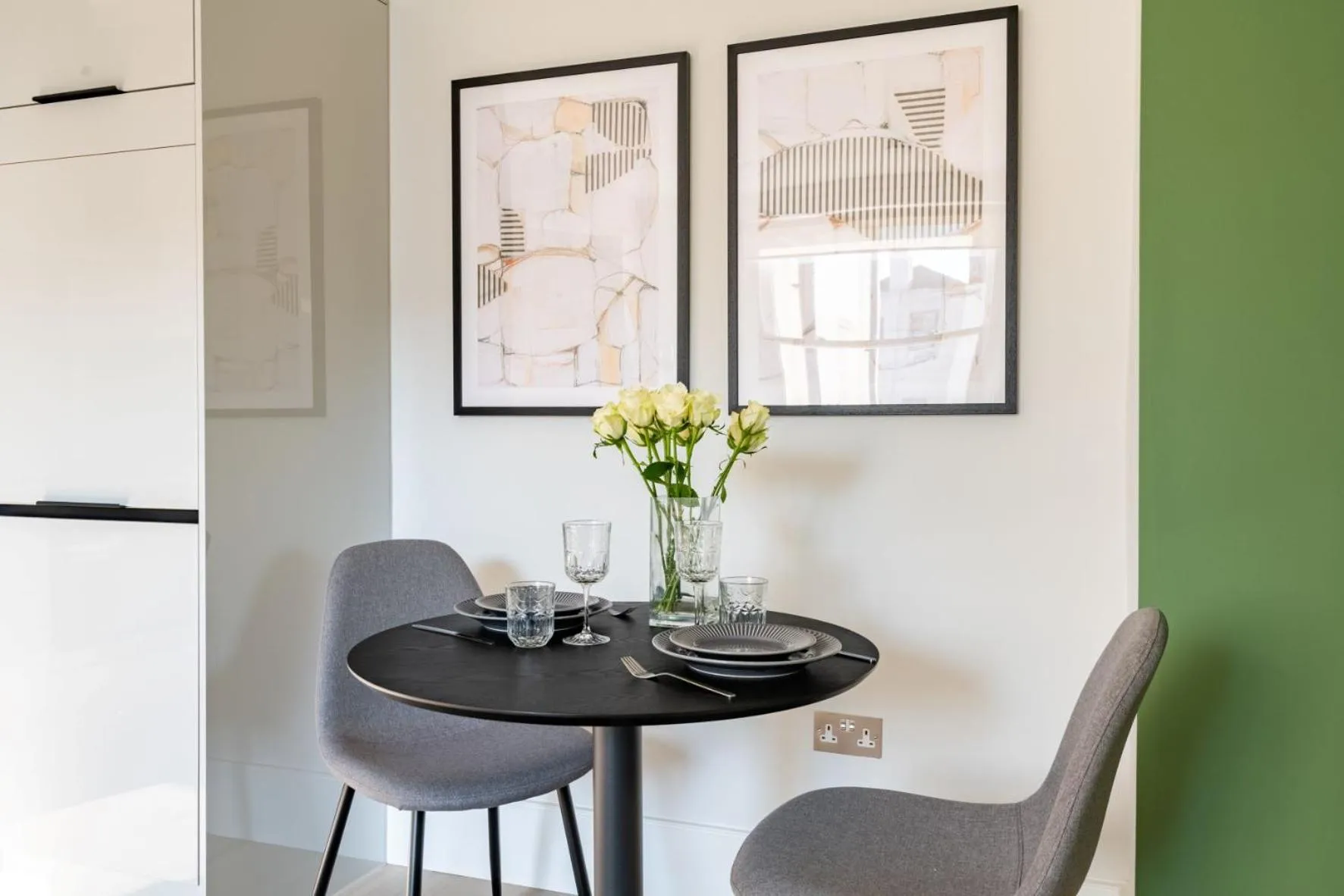 Seating area in No. 2 Queensberry Place by Stayo