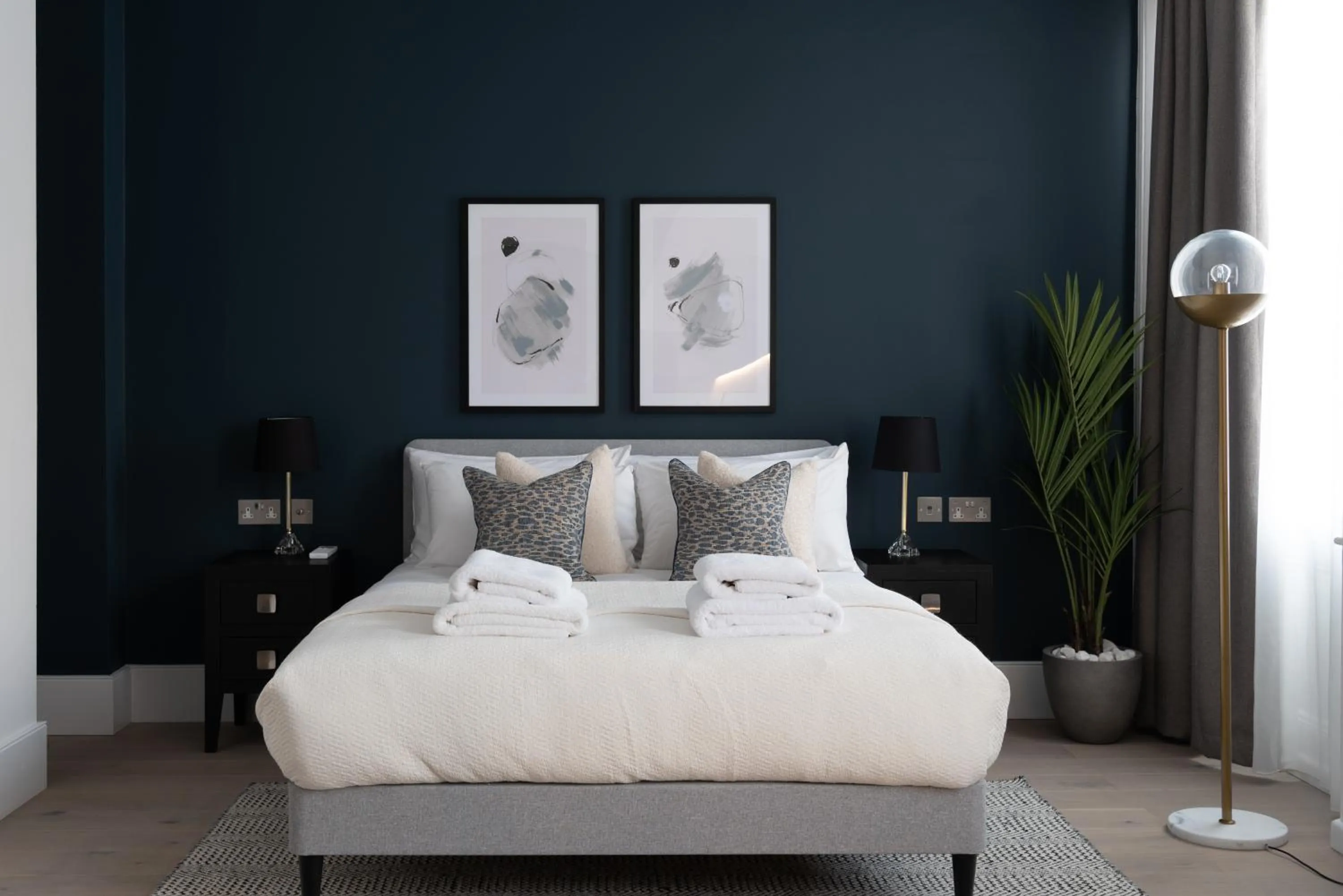 Bed in No. 2 Queensberry Place by Stayo