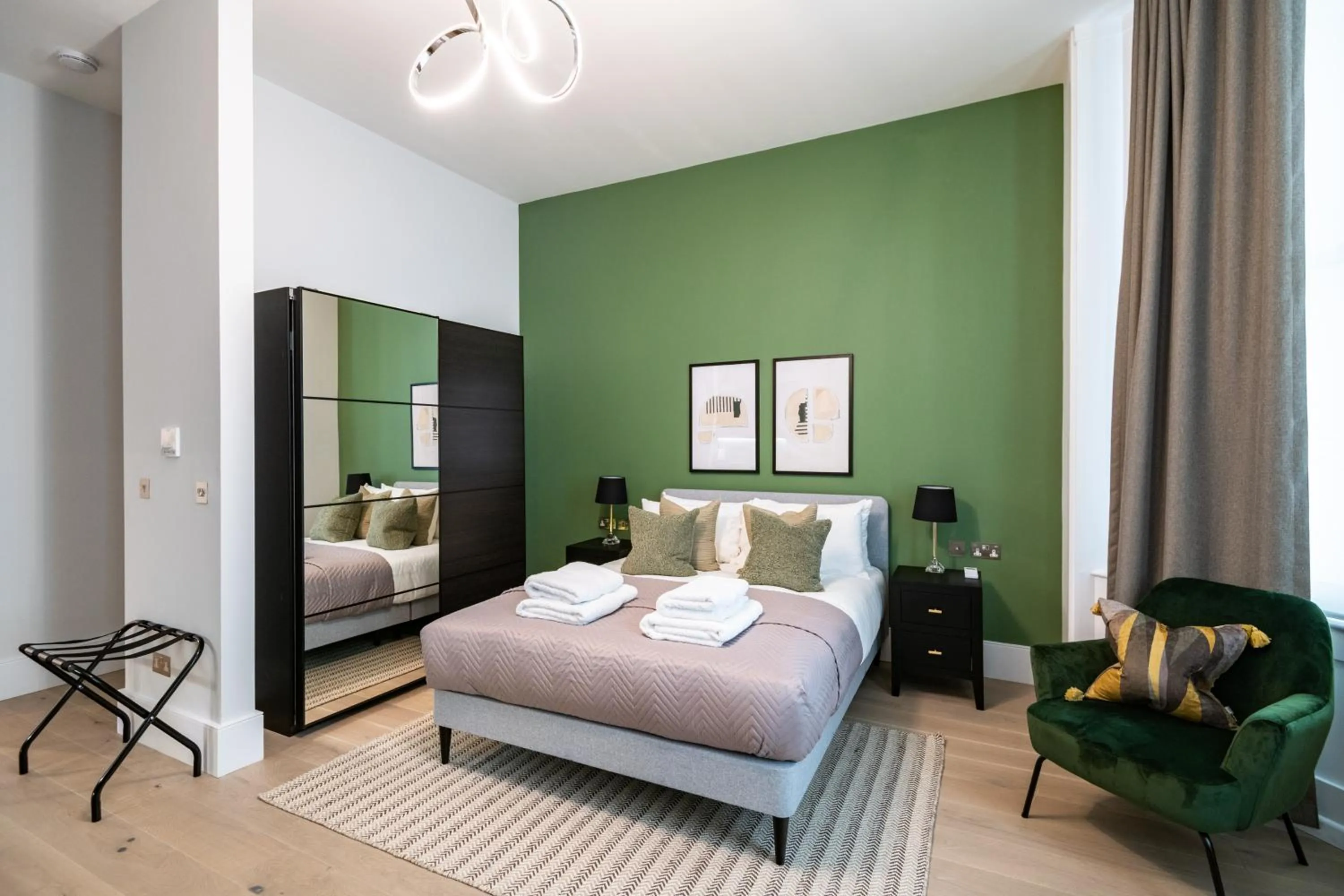 Bed in No. 2 Queensberry Place by Stayo