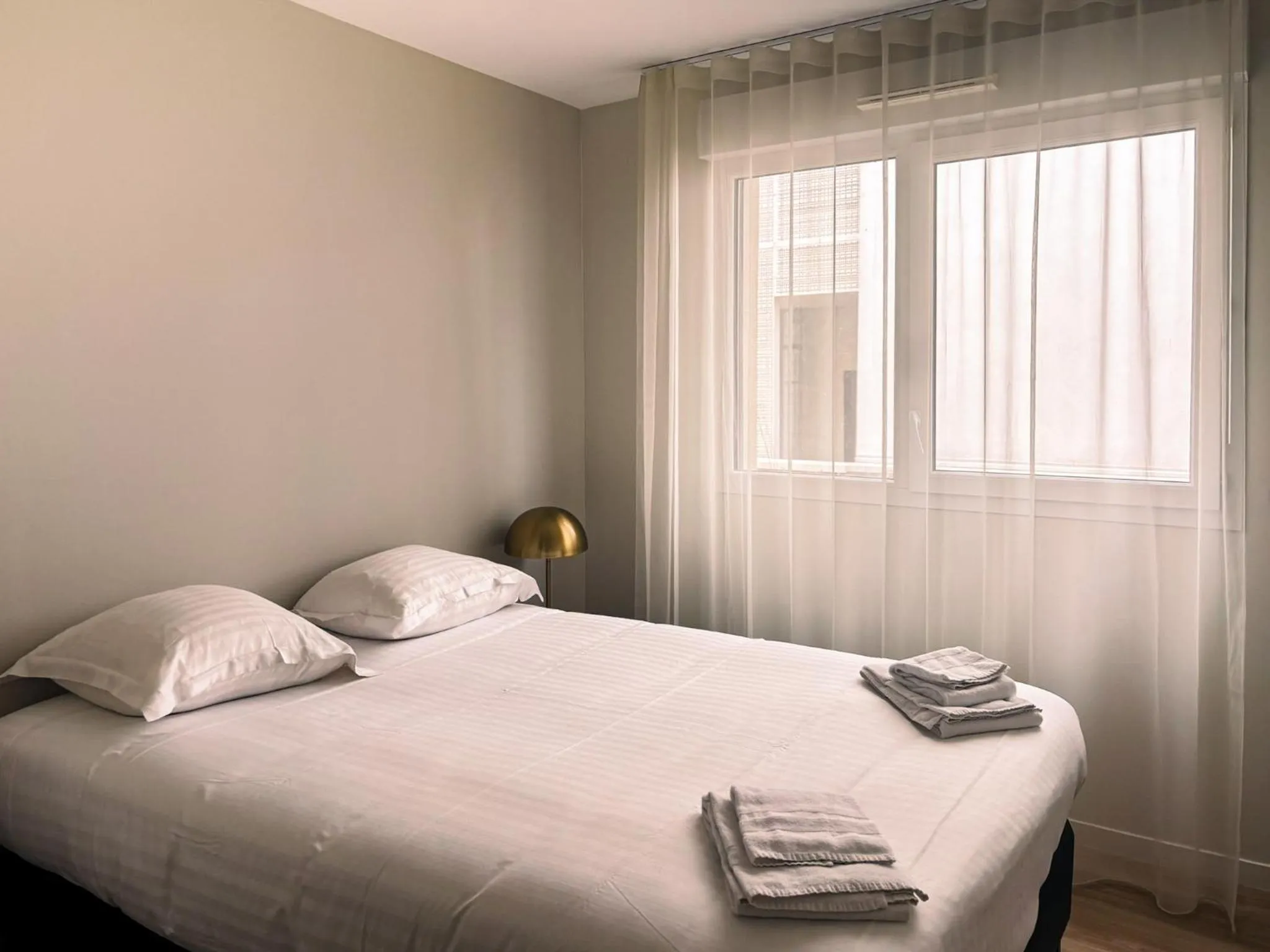 Bed in Les Boréales - Appart'hotel & Restaurant