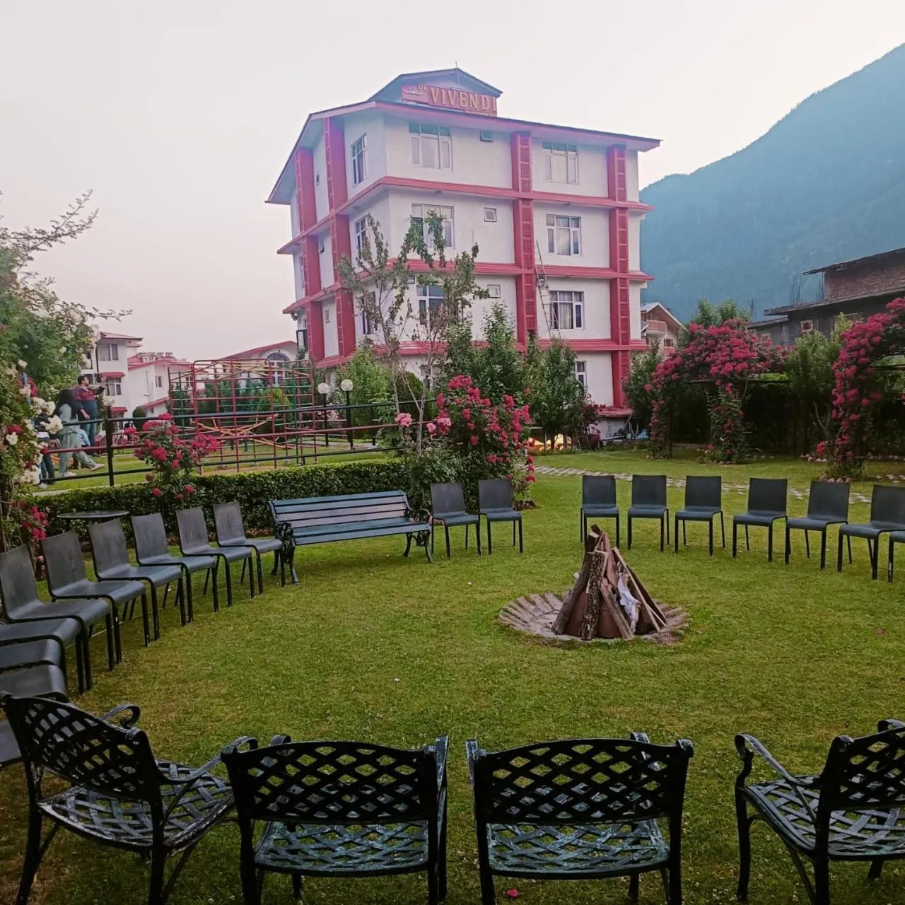 Garden in De Vivendi Resorts, Manali with 35000 Sqft Open Lawn