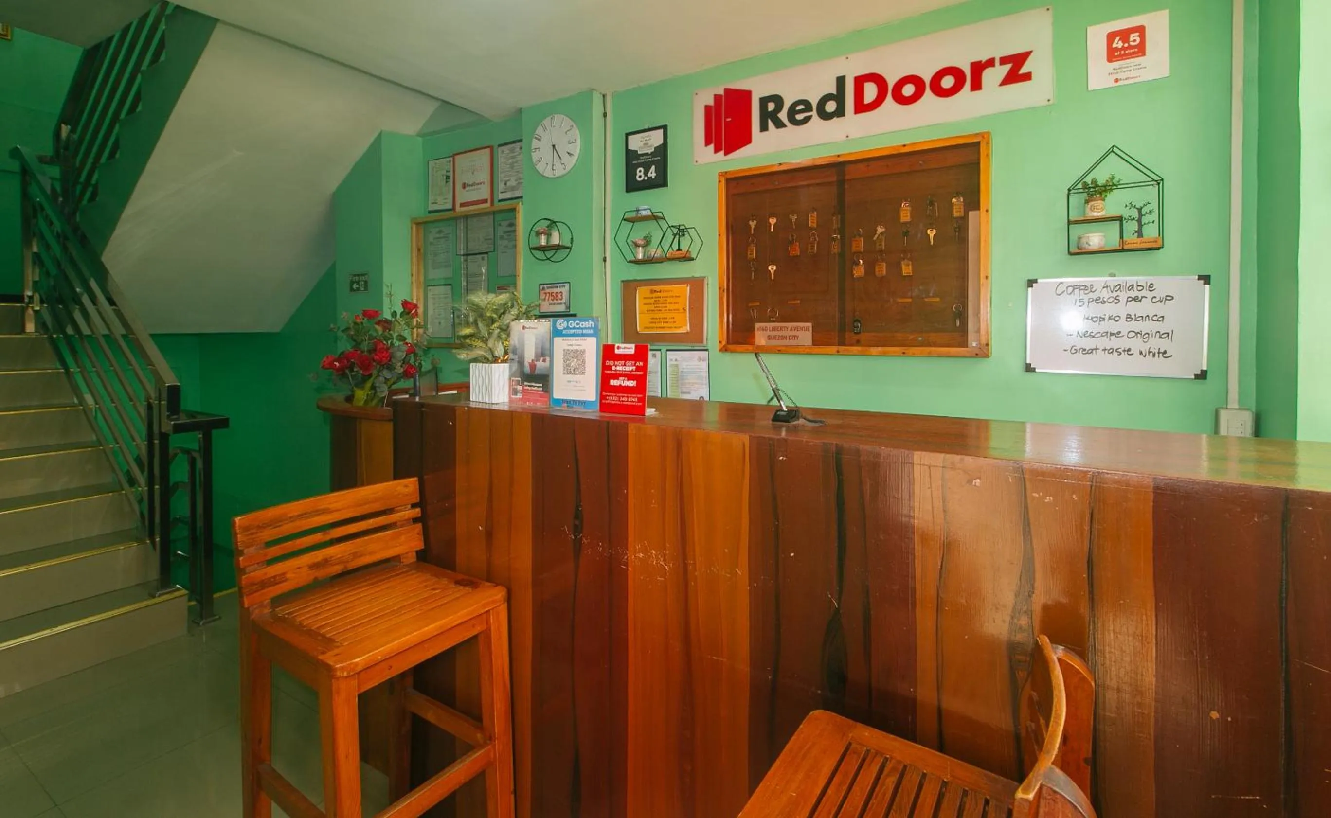 Lobby or reception in RedDoorz near EDSA Camp Crame