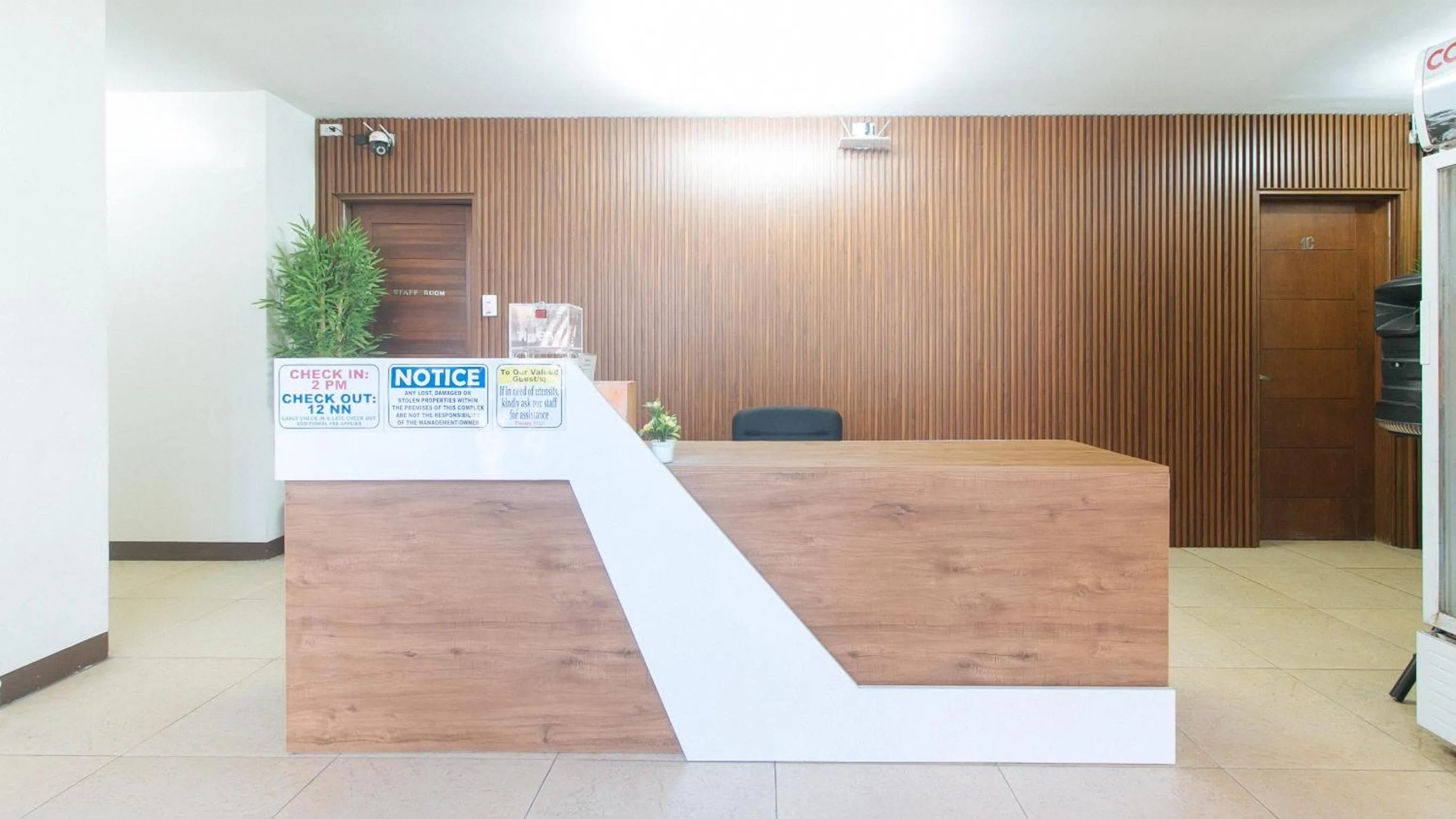 Lobby or reception in RedDoorz at RJs Bldg near Lyceum Gen Trias Cavite