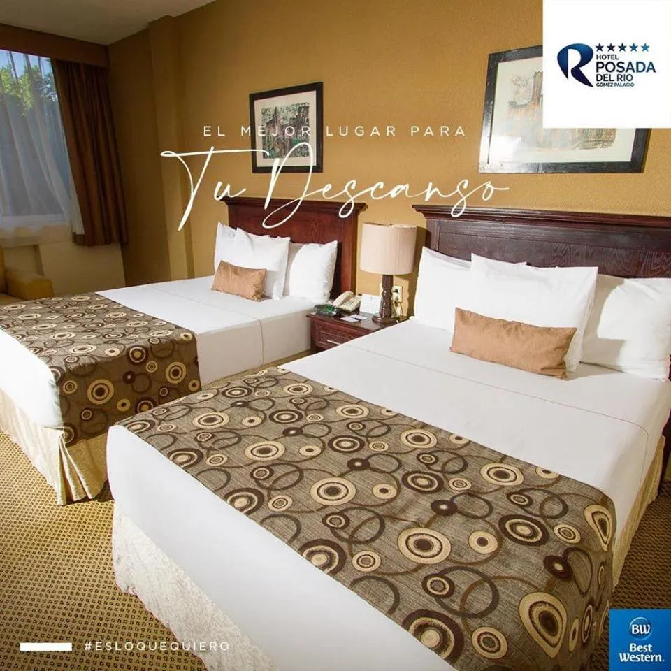 Bed in Best Western Posada Del Rio