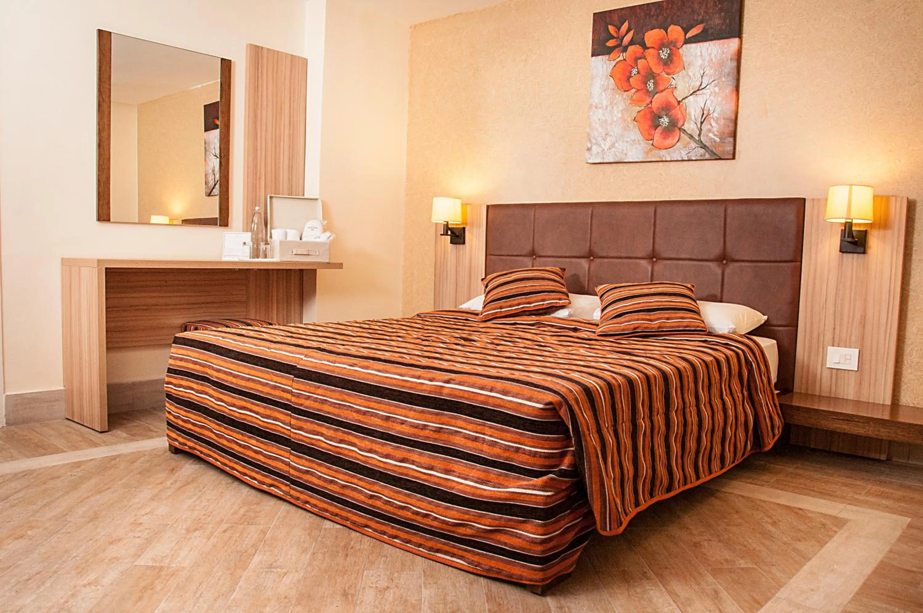 Bedroom, Bed in Marble Tower