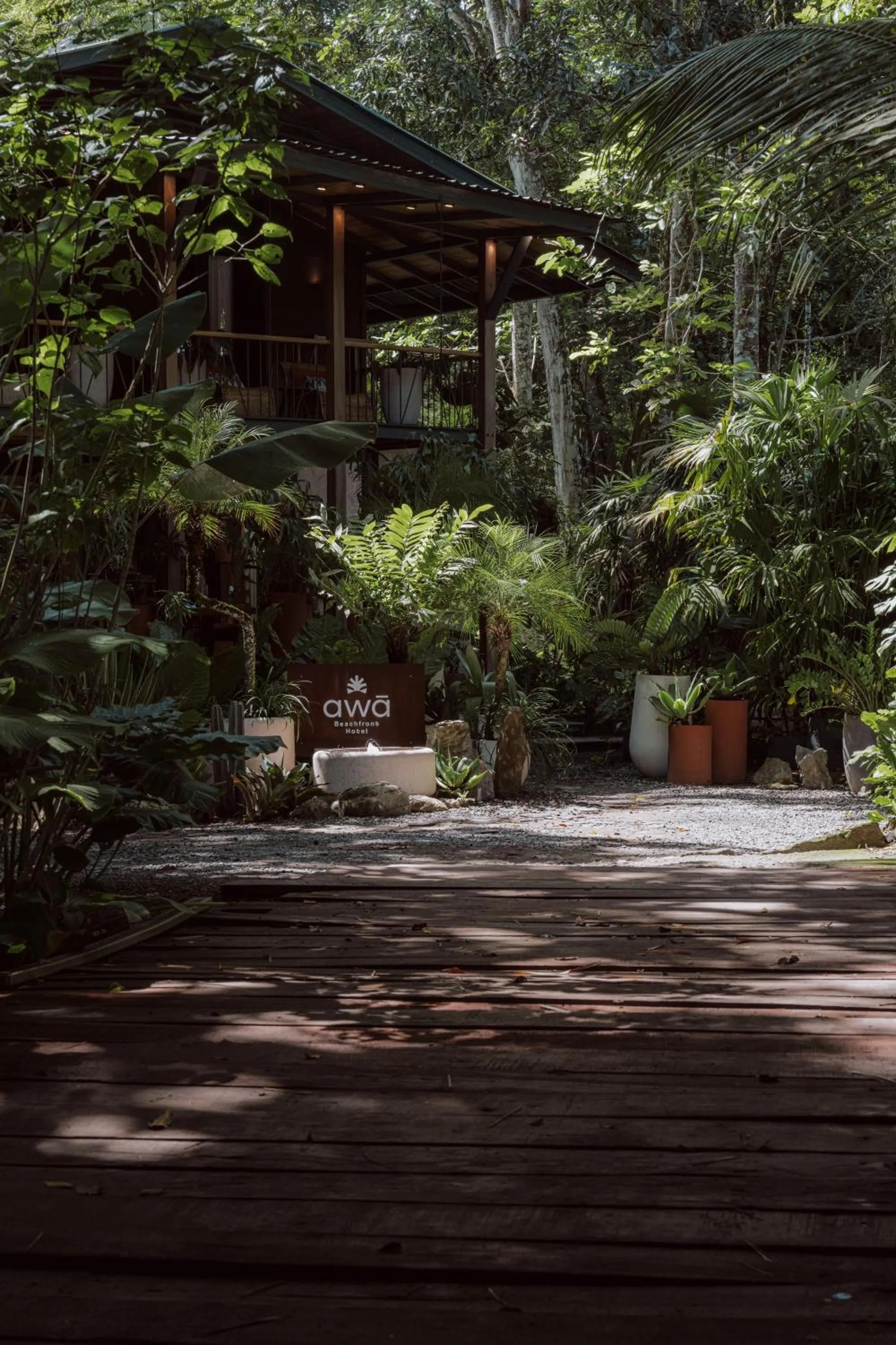 Property building in awā Beachfront Hotel