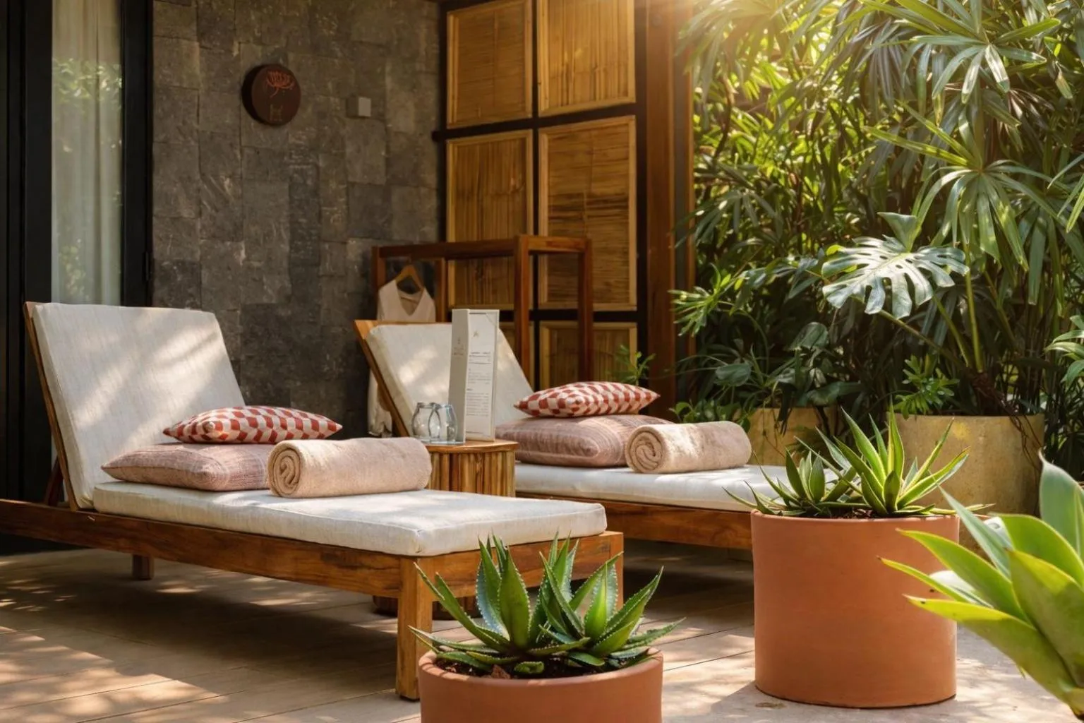 Swimming pool in awā Beachfront Hotel