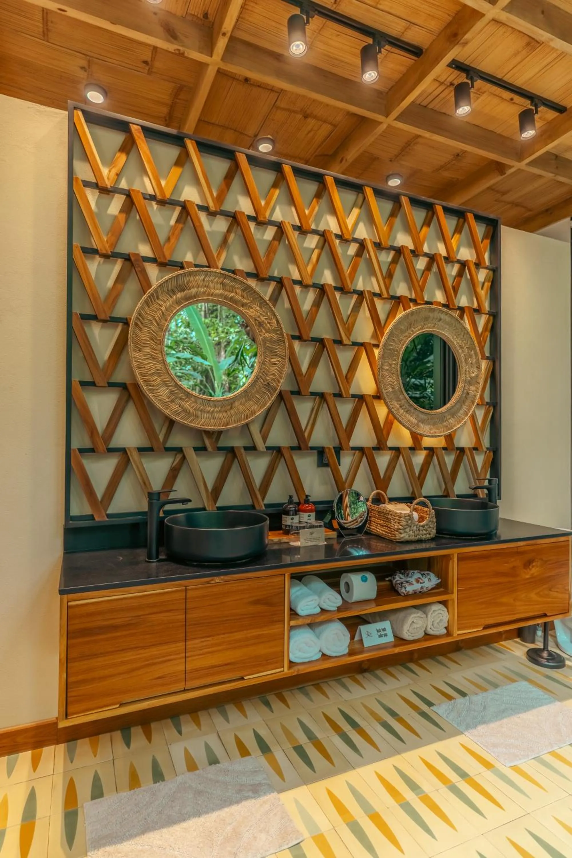 Bathroom in awā Beachfront Hotel
