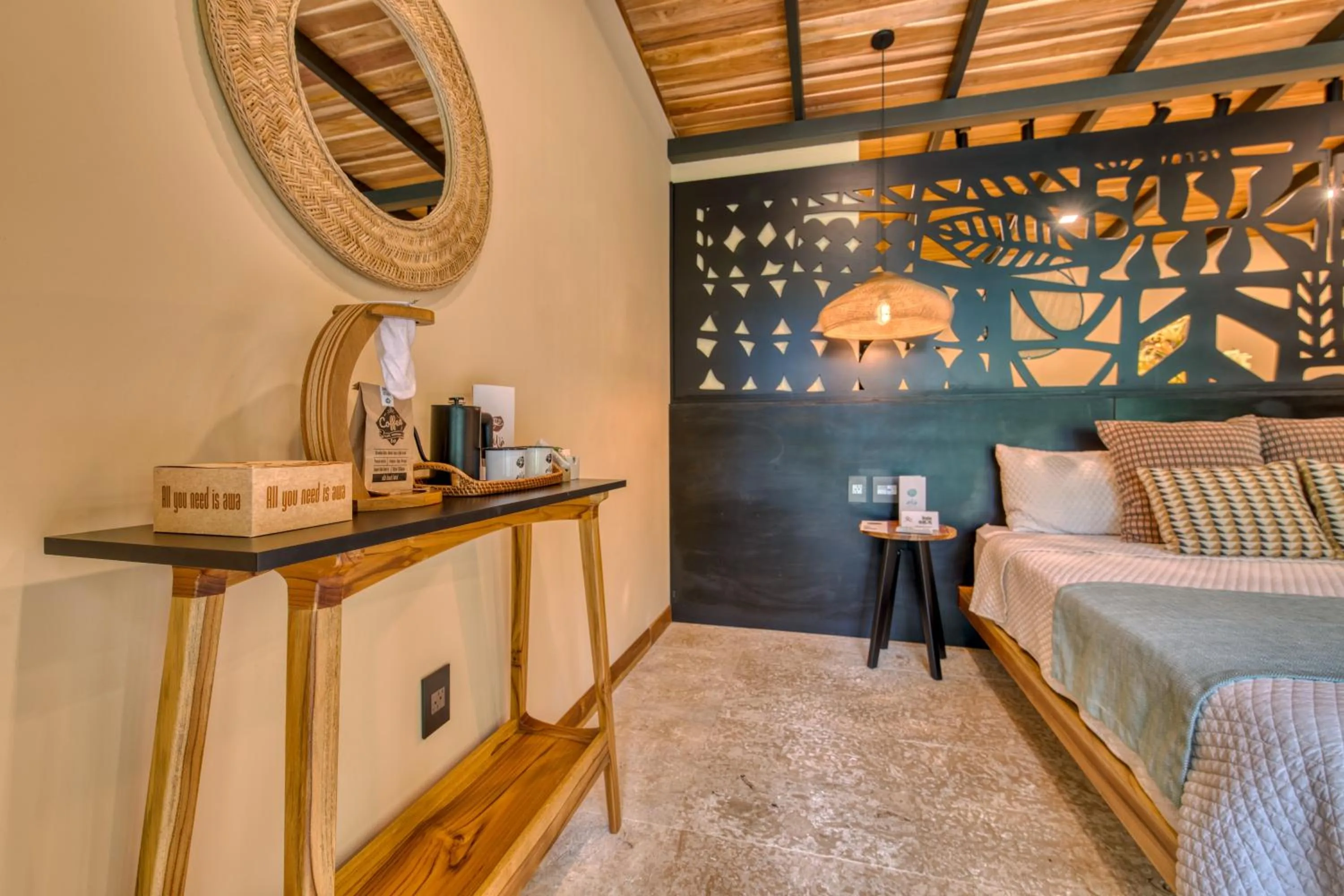 Bedroom, Bed in awā Beachfront Hotel