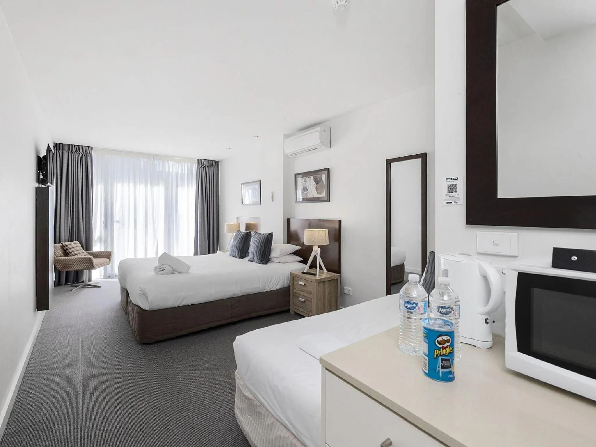 Bed in Resort Hotel Room 107