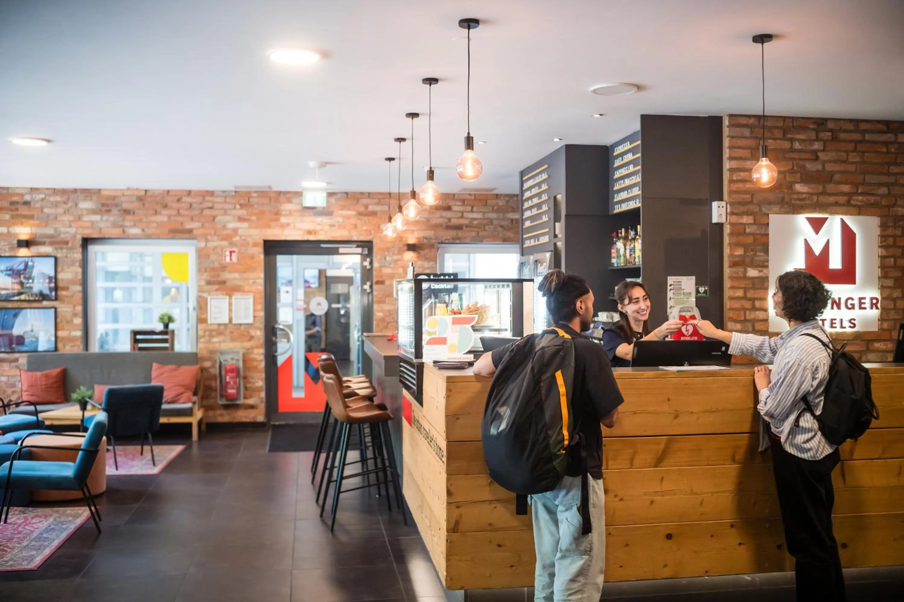 Lobby or reception in MEININGER Hotel Hamburg City Center