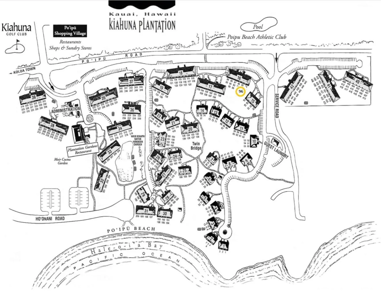 Bird's eye view in Kiahuna Plantation 96, Poipu Beach, Club Membership, Part Ocean View, Kids Toys