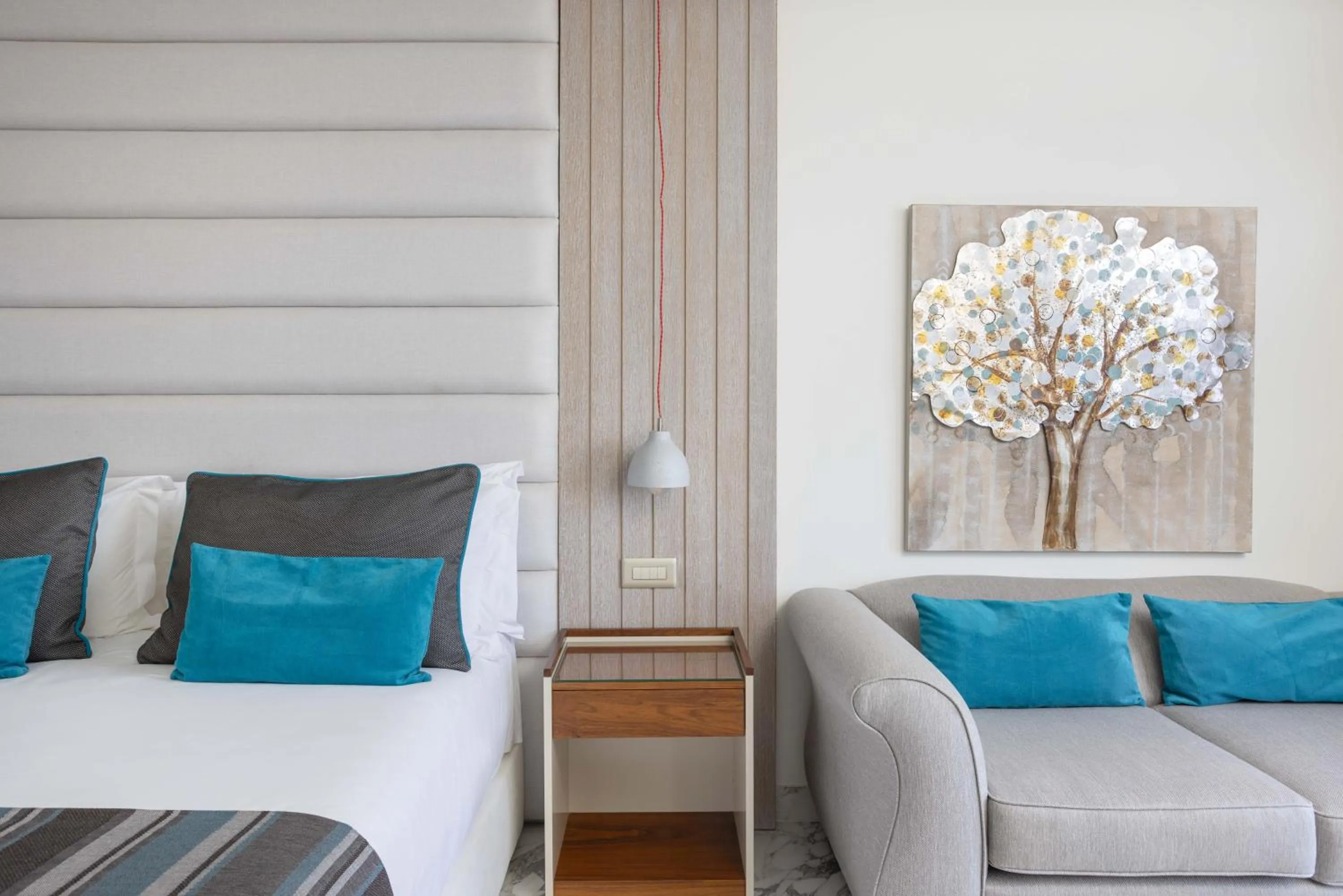 Seating area, Bed in Atlantica Bay - Adults Only