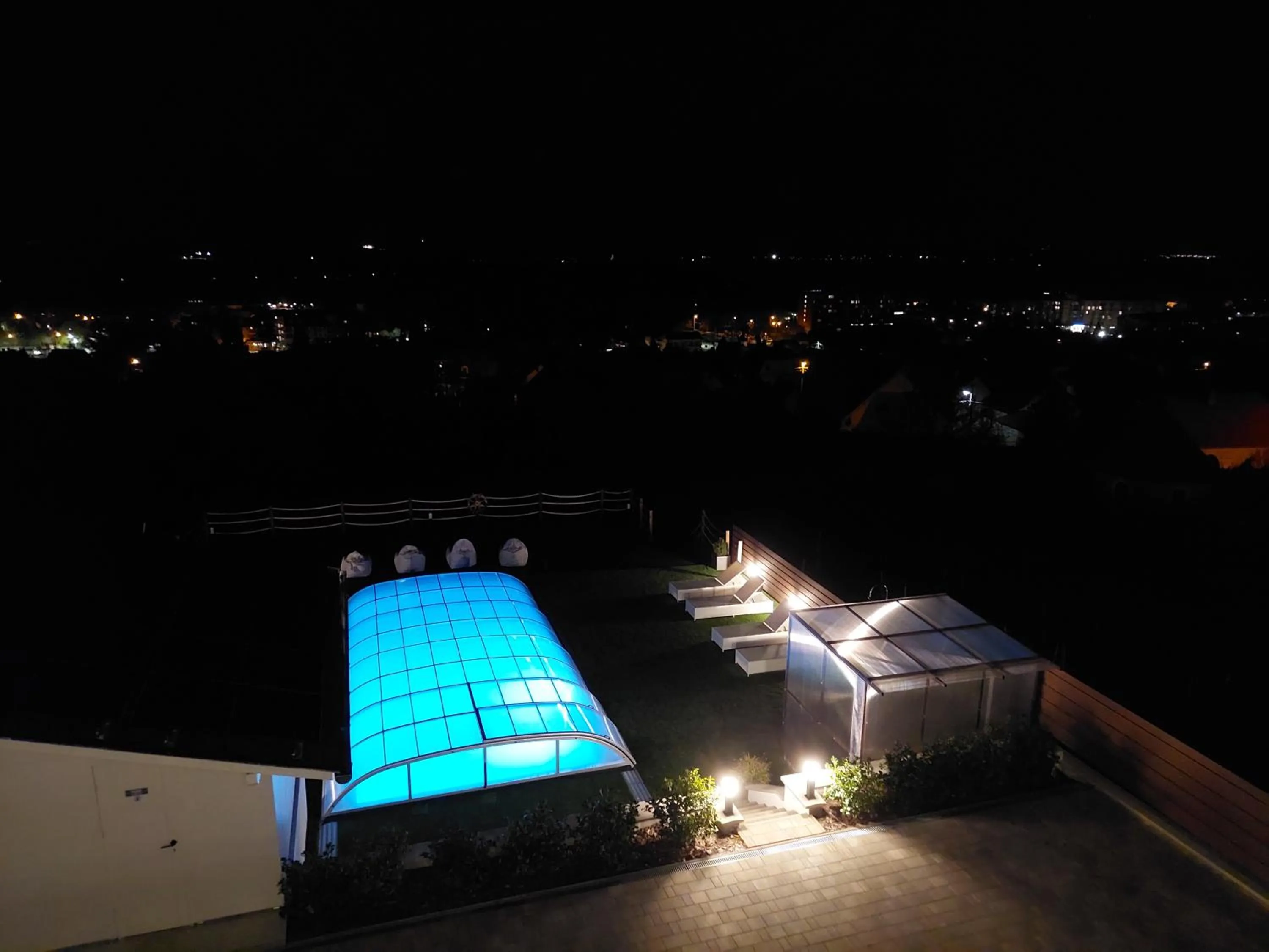 Inner courtyard view in Love and Dream Élményvilla
