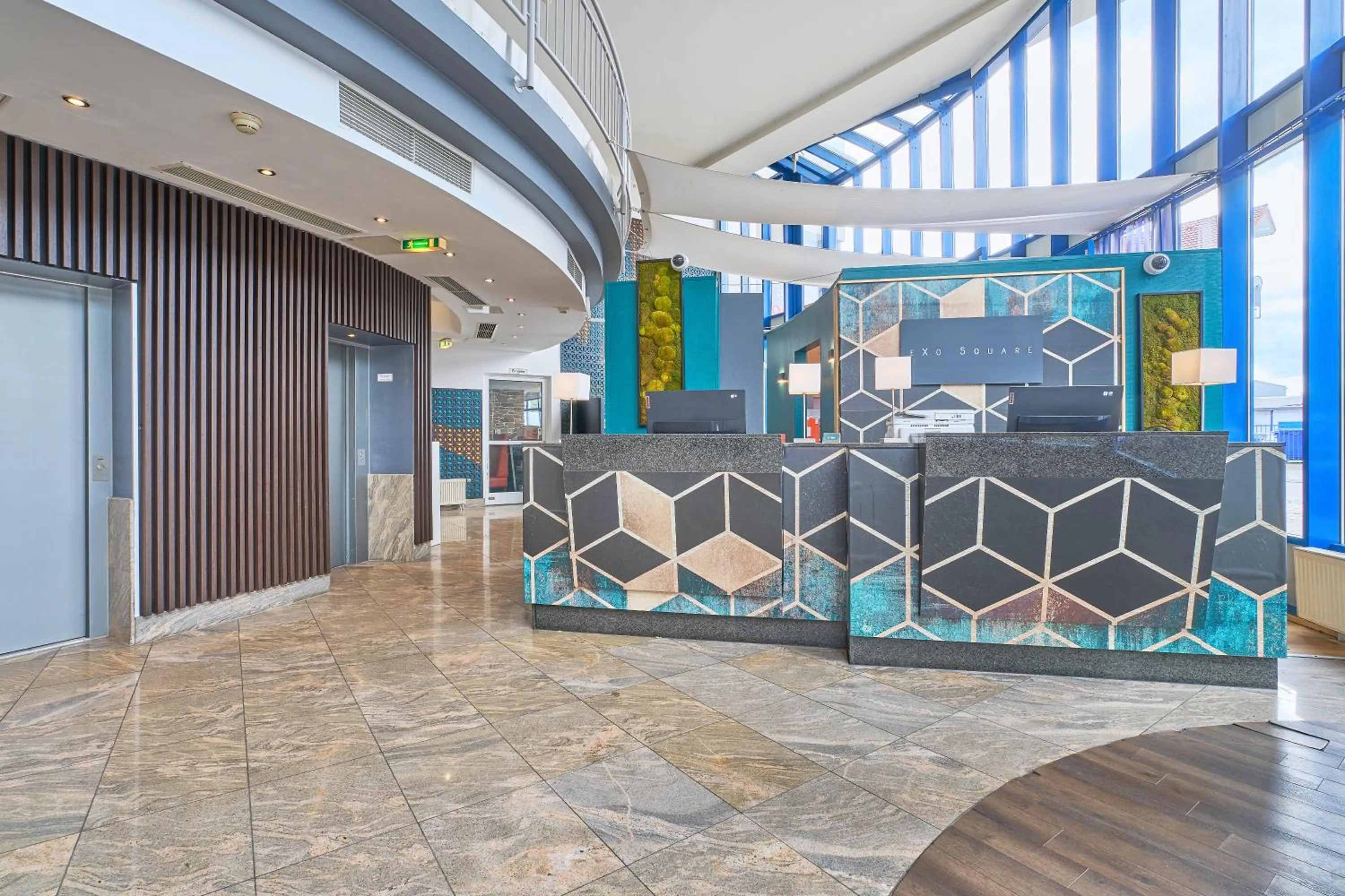 Lobby or reception in eXo Square Heidelberg/Schwetzingen - by SuperFly Hotels