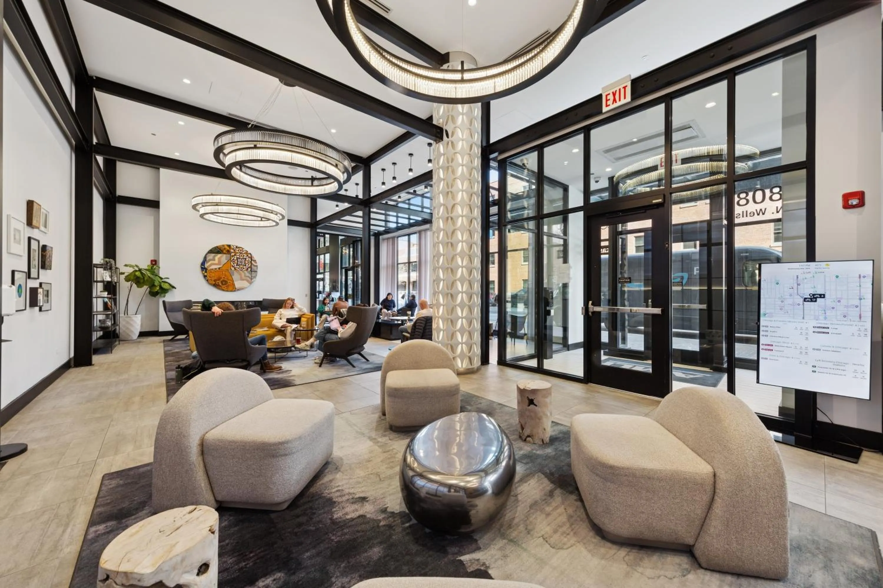 Lobby or reception in Kasa River North Chicago