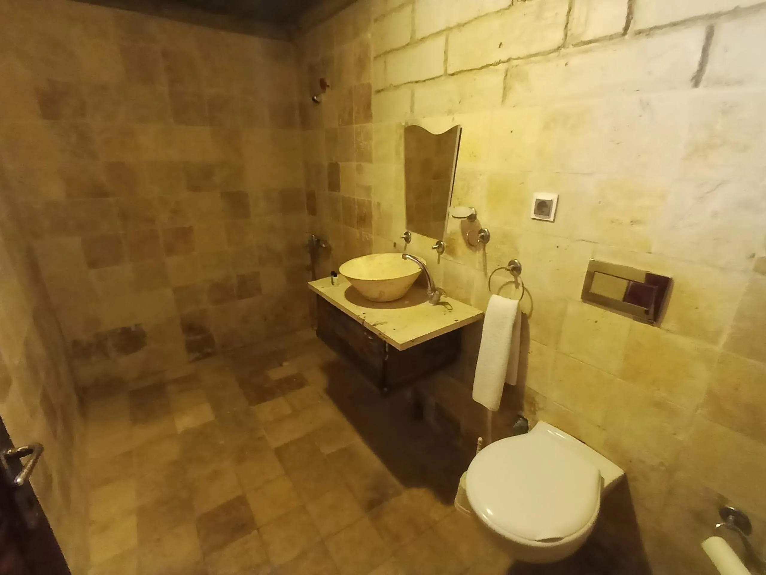 bidet in stone age cappadocia